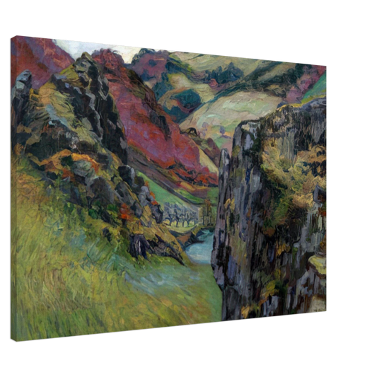 Armand Guillaumin - Landscape near Saint-Julien-des-Chazes Canvas - 20x30 cm / 8x12 inches-canvas
