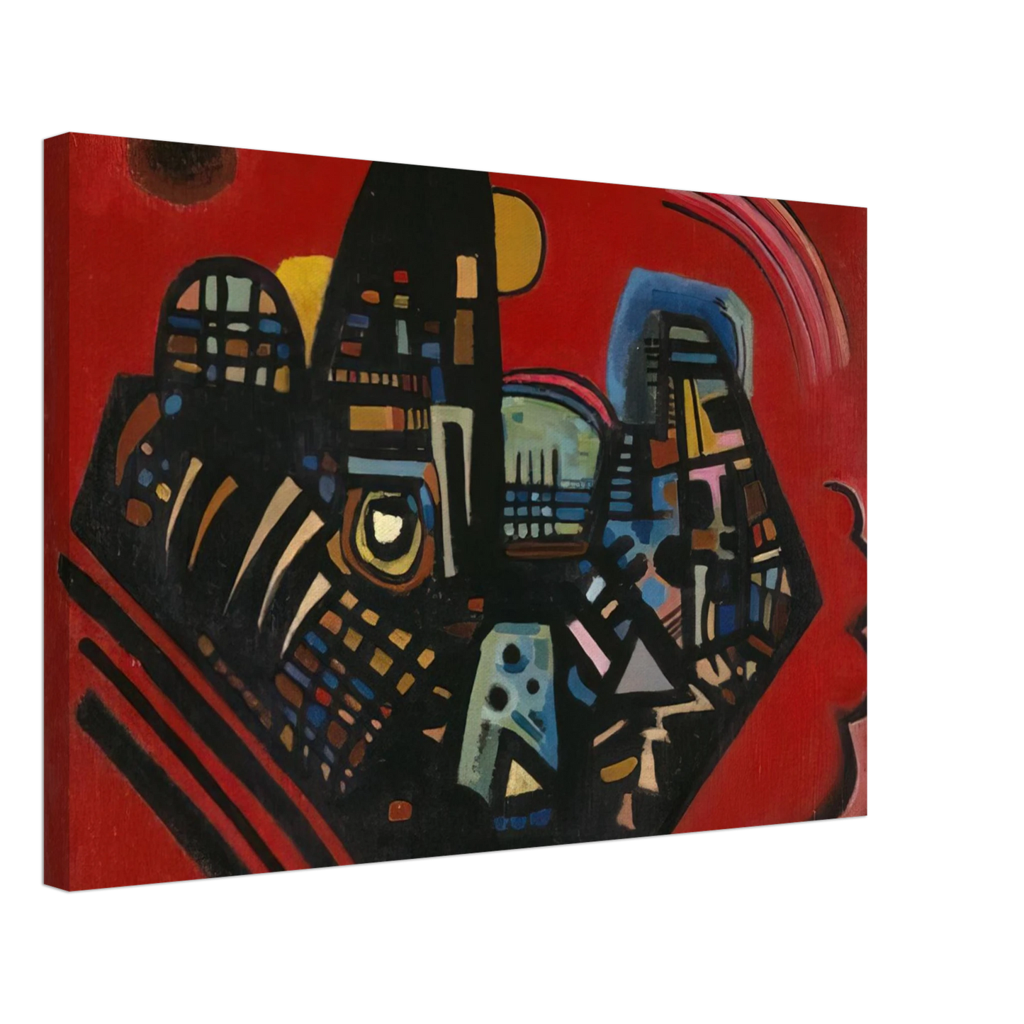 Wassily Kandinsky - BLACK RED 1928 Canvas - 70x100 cm / 28x40 inches-canvas