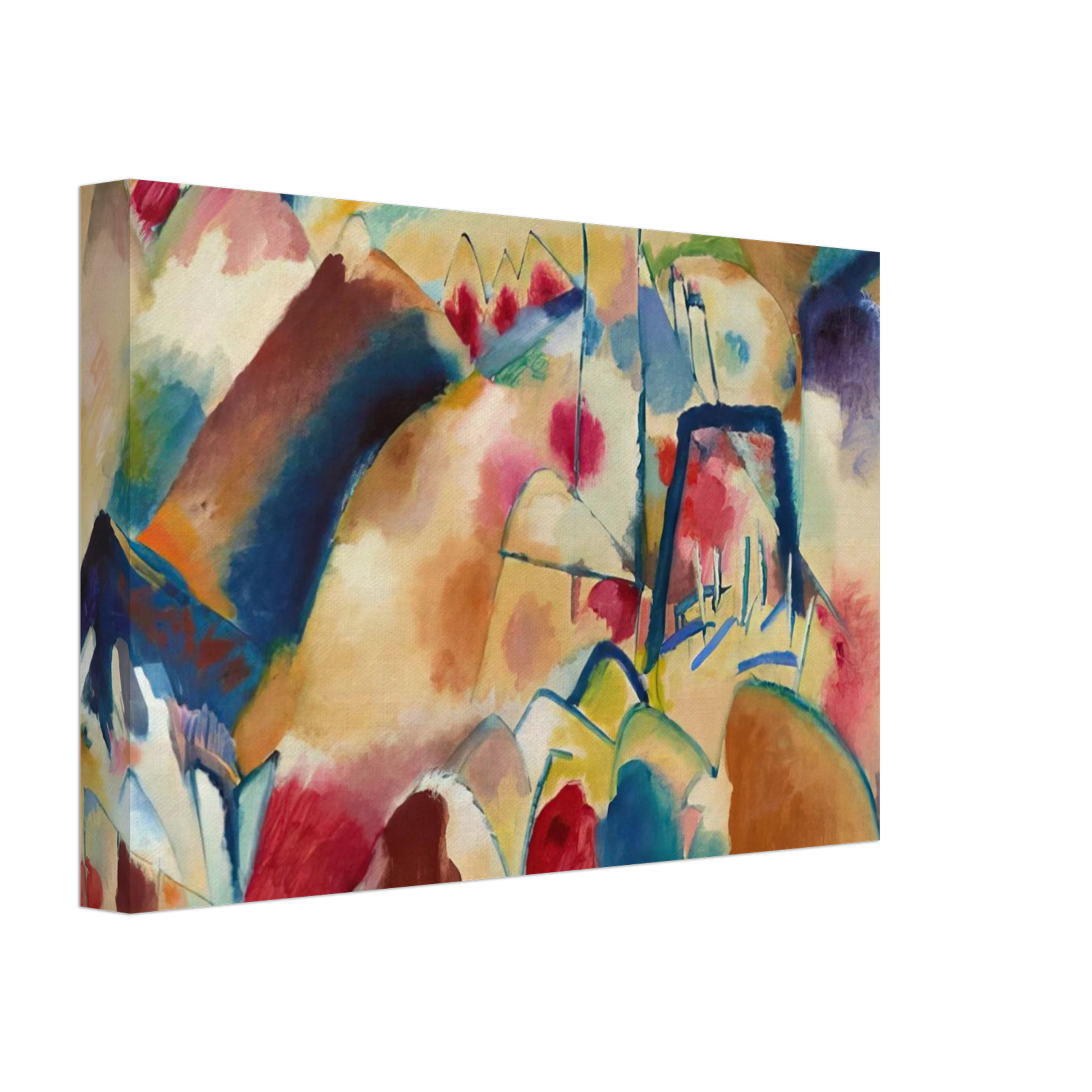 Wassily Kandinsky - LANDSCAPE WITH CHURCH 1913 Canvas - 70x100 cm / 28x40 inches-canvas