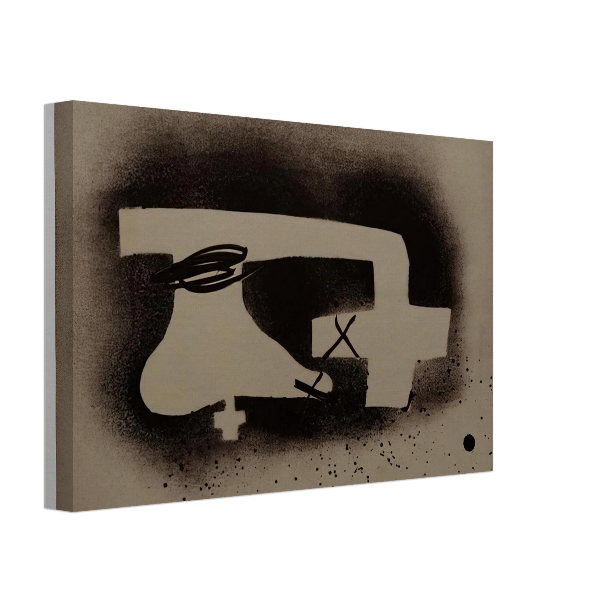 Antoni Tapies - ERINNERUNGEN I 1988 Canvas - 40x60 cm / 16x24 inches-canvas