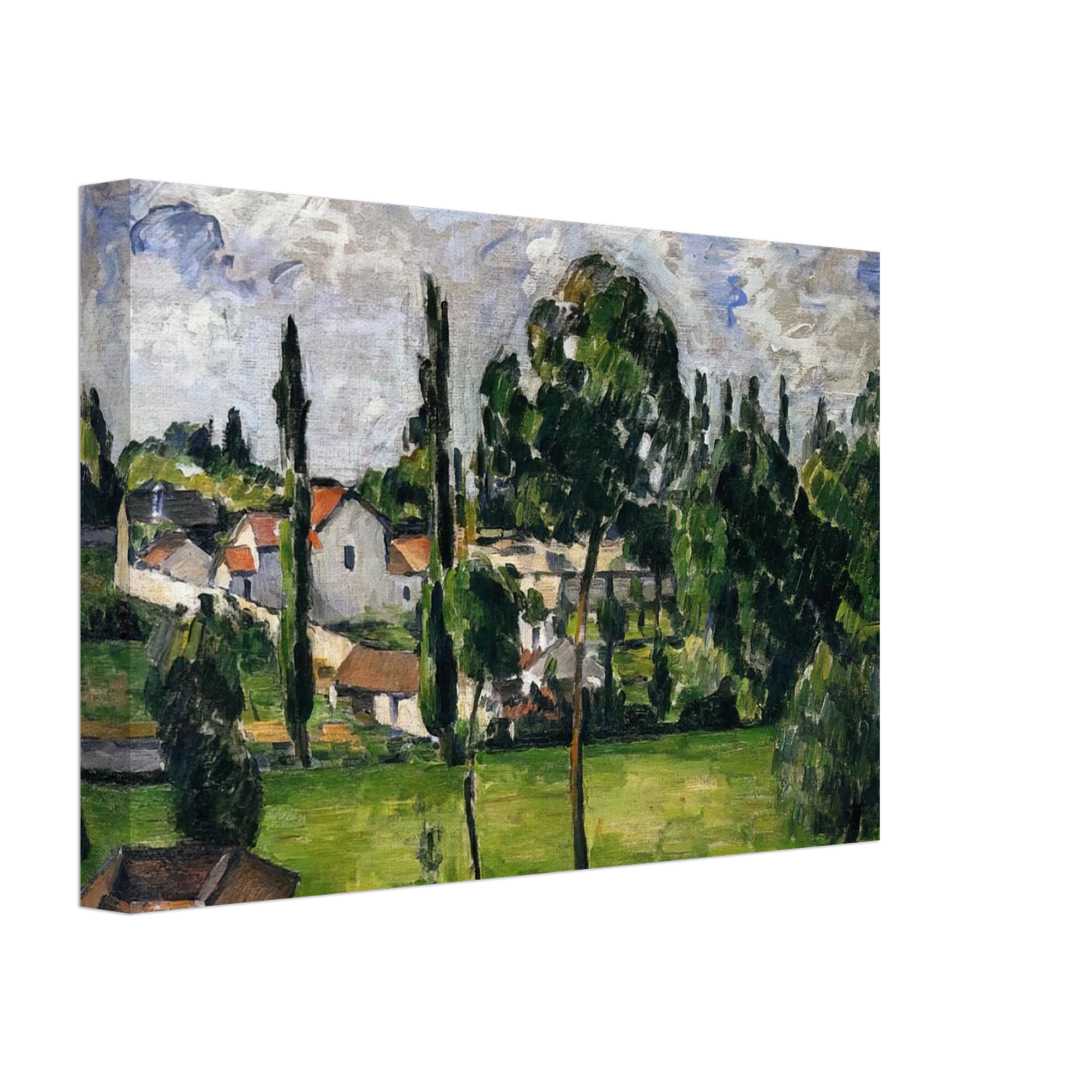 Paul Cezanne - Landscape with Waterline Canvas - 40x60 cm / 16x24 inches-canvas