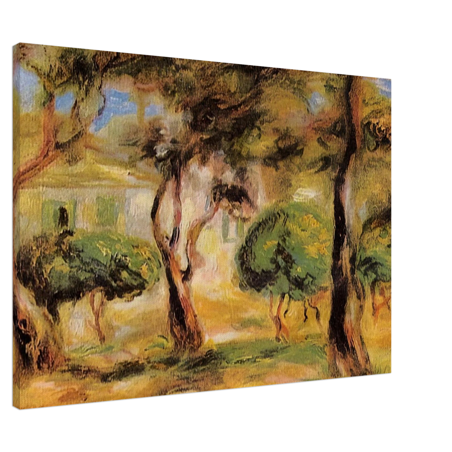 Pierre-Auguste Renoir - The Garden Collettes Canvas - 20x30 cm / 8x12 inches-canvas
