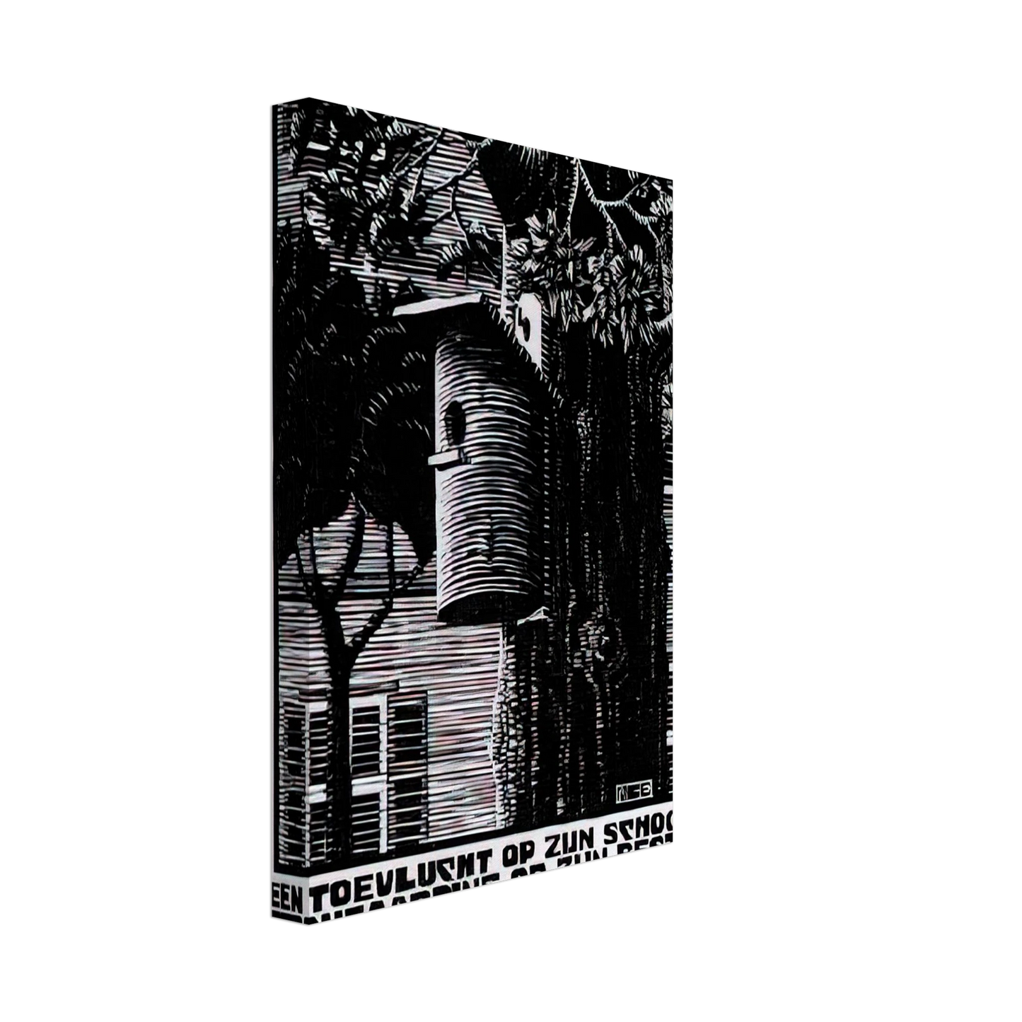 MC Escher - EMBLEMATA RETREAT Canvas - 40x60 cm / 16x24 inches-canvas