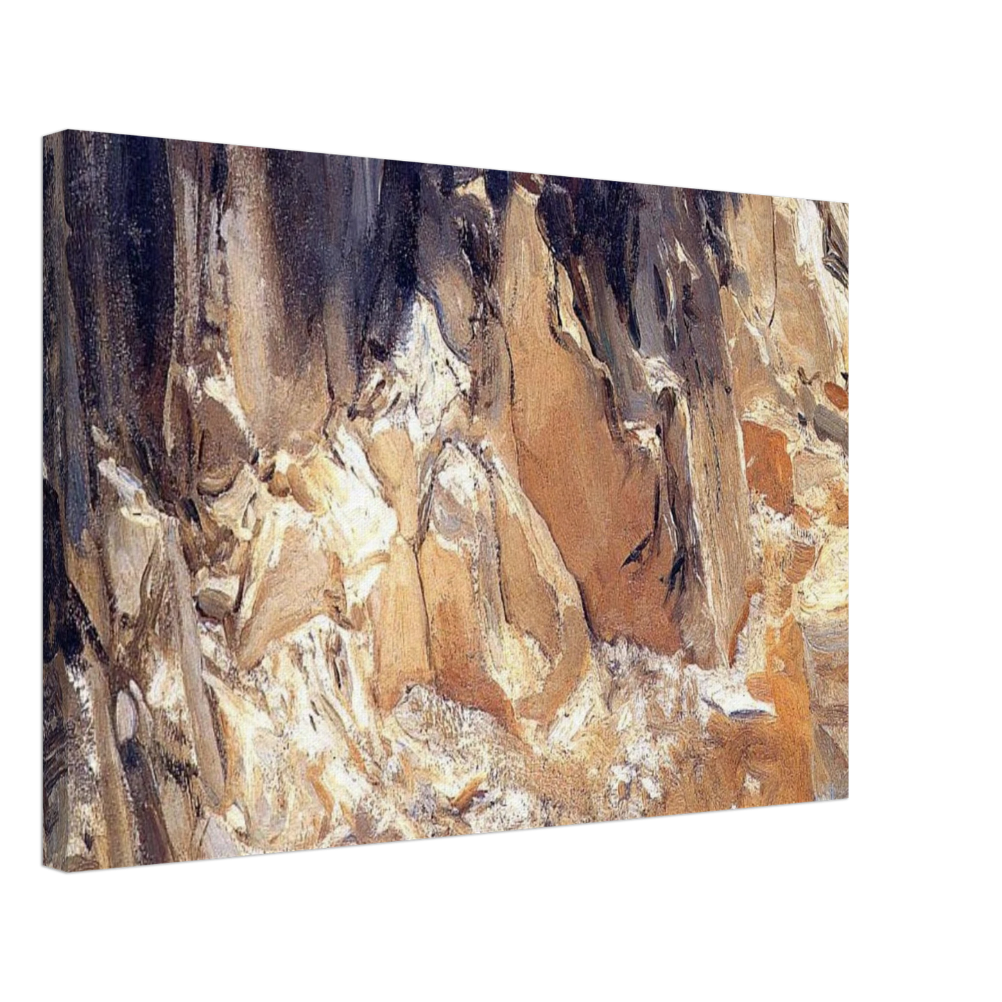John Singer Sargent - Marble Quarries at Carrara Canvas - 40x60 cm / 16x24 inches-canvas