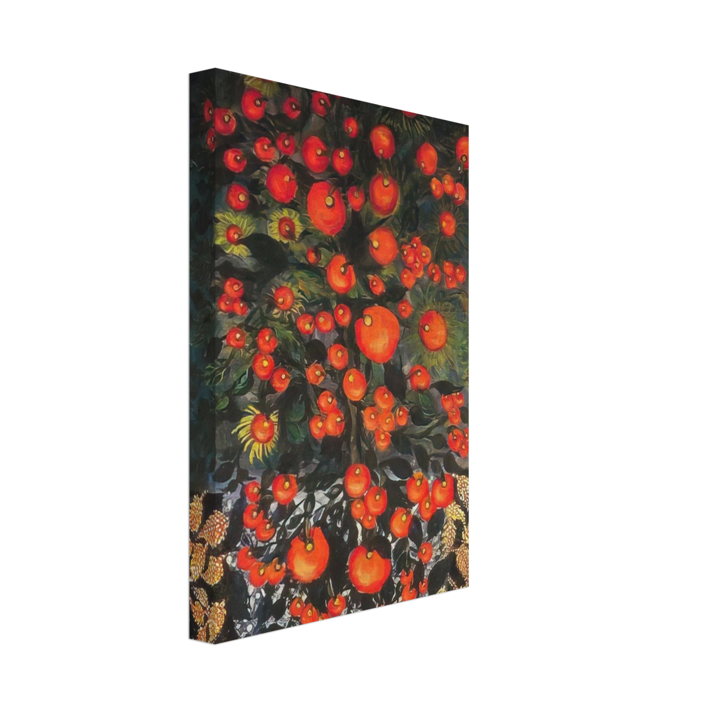 Seraphine Louis - Untitled - Naive Art Primitivism Canvas - 70x100 cm / 28x40 inches-canvas