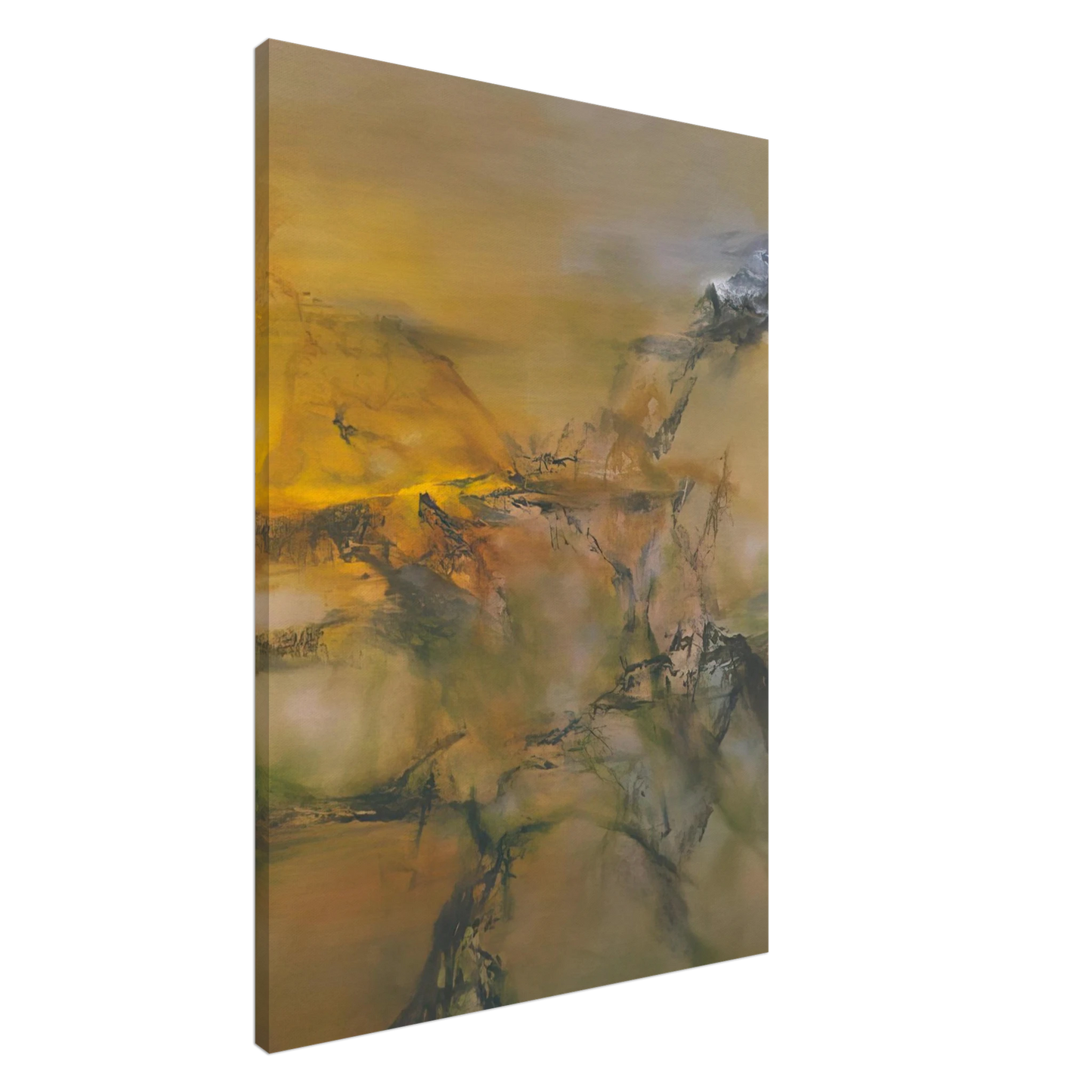 Zao Wou-Ki - 1 07 2001 2001 Canvas - 20x30 cm / 8x12 inches-canvas