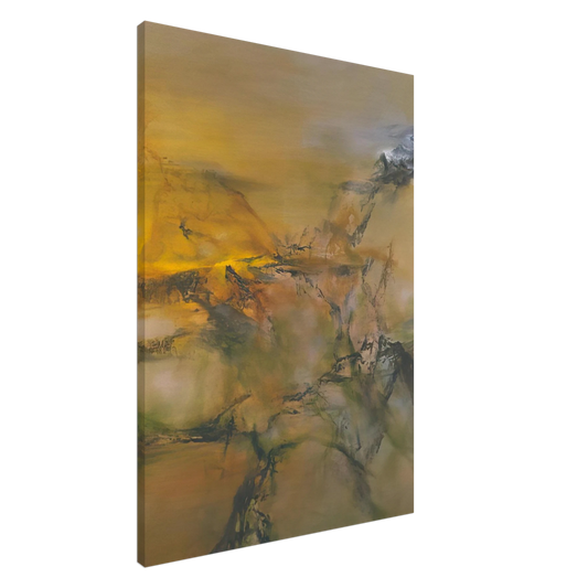 Zao Wou-Ki - 1 07 2001 2001 Canvas - 20x30 cm / 8x12 inches-canvas