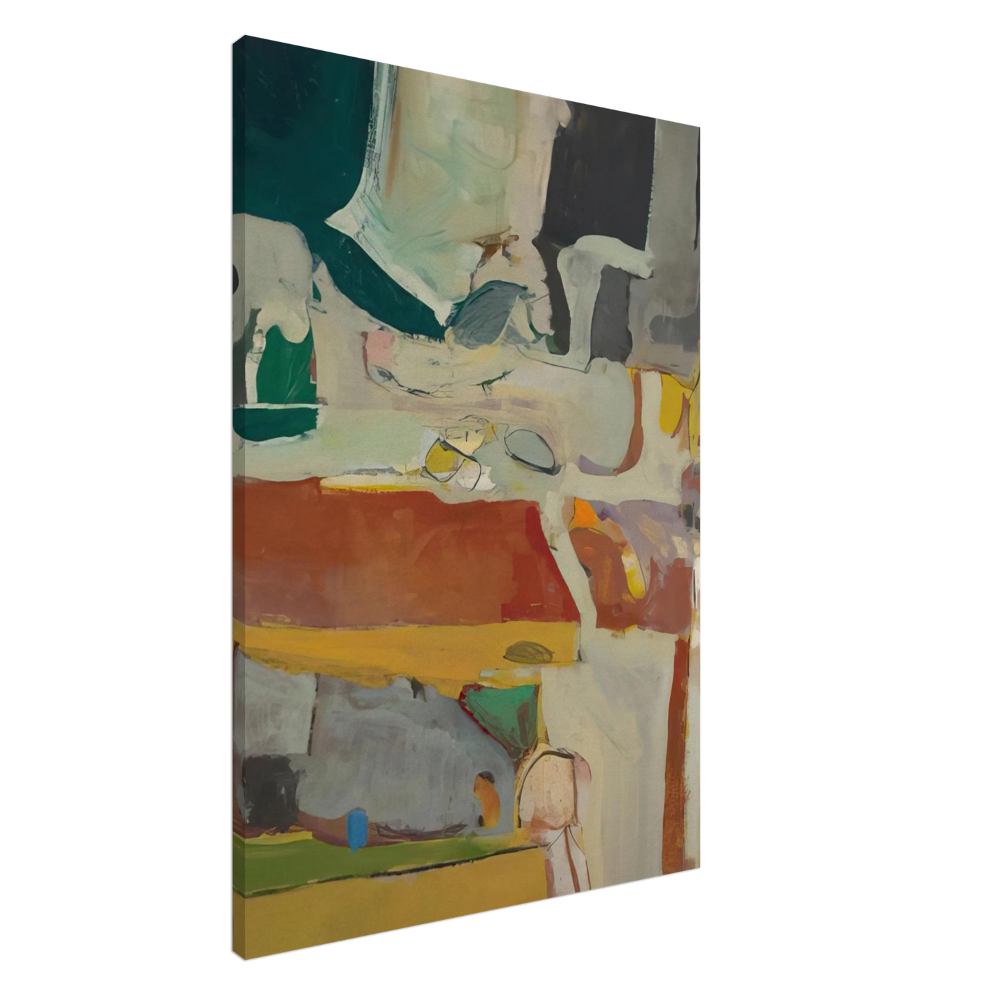 Richard Diebenkorn - Urbana #4 Canvas - 20x30 cm / 8x12 inches-canvas