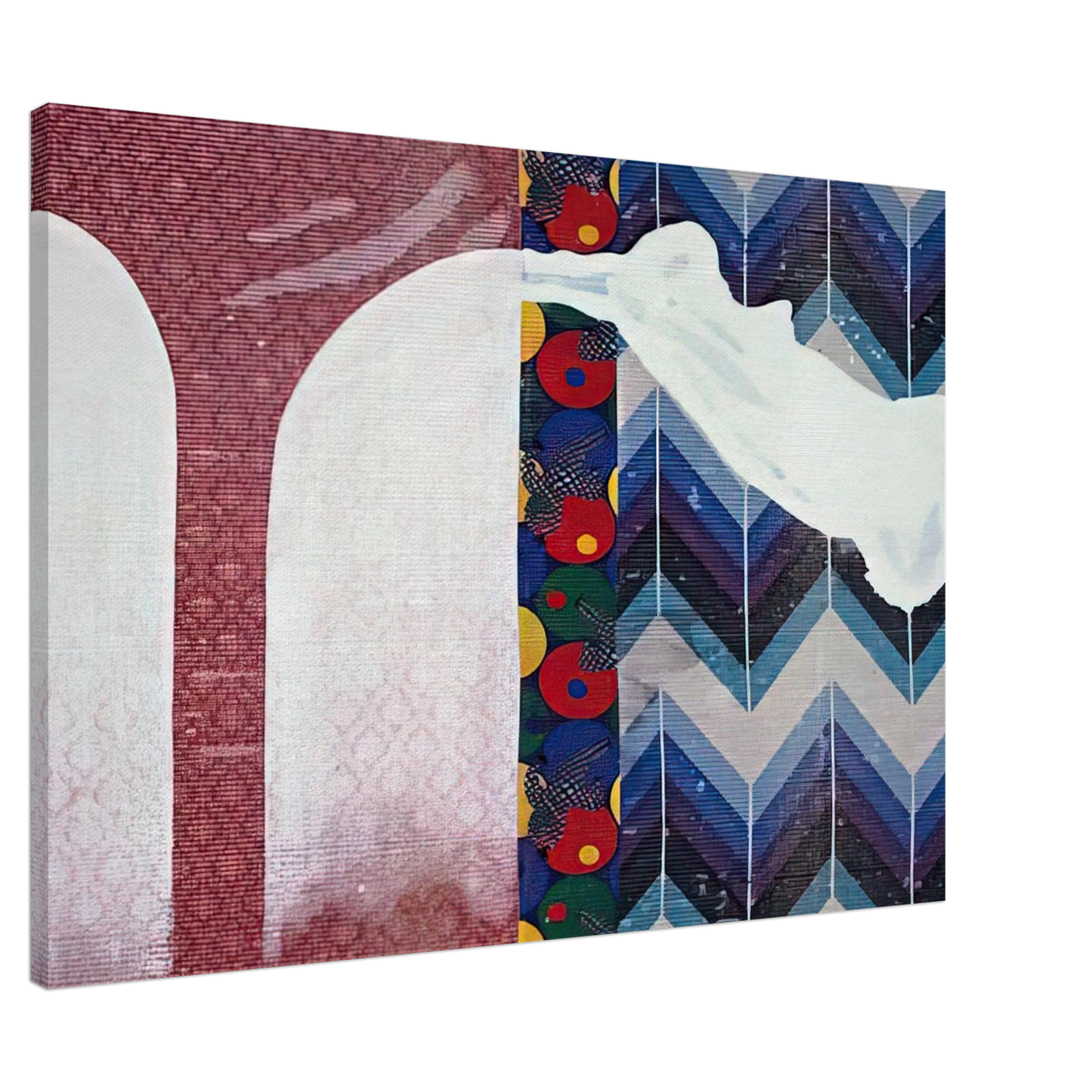 Sigmar Polke - UNTITLED LENS PAINTING 2007 Canvas - 20x30 cm / 8x12 inches-canvas