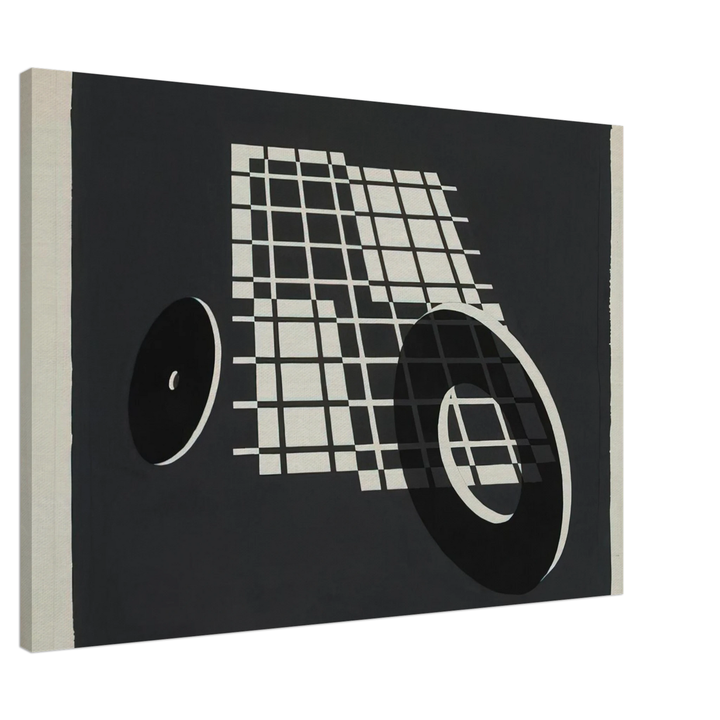 Josef Albers - ROLLING AFTER 1928 Canvas - 20x30 cm / 8x12 inches-canvas