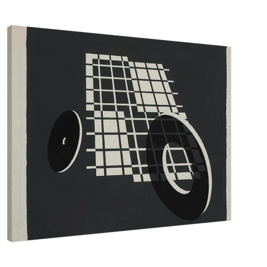 Josef Albers - ROLLING AFTER 1928 Canvas - 20x30 cm / 8x12 inches-canvas