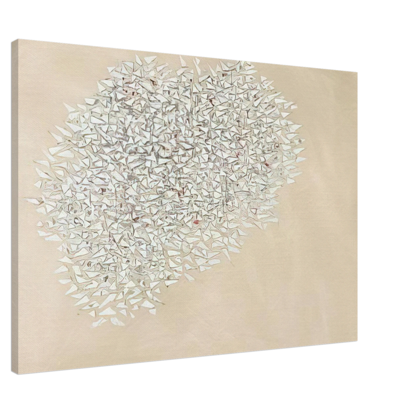 Robert Goodnough - White Mass - 1980 Canvas - 20x30 cm / 8x12 inches-canvas