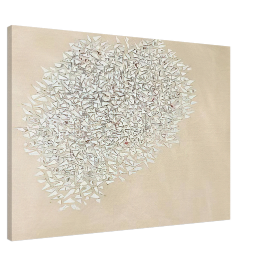 Robert Goodnough - White Mass - 1980 Canvas - 20x30 cm / 8x12 inches-canvas