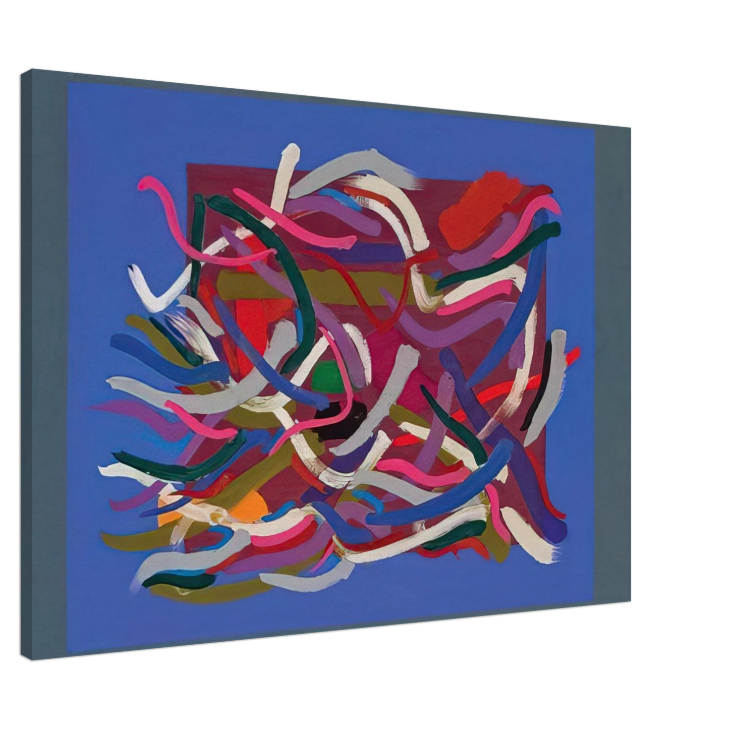 John Ferren - Blue Green Ground - 1961 Canvas - 20x30 cm / 8x12 inches-canvas