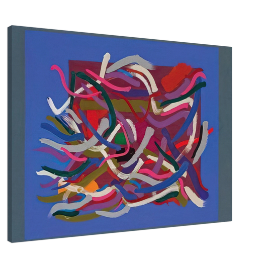 John Ferren - Blue Green Ground - 1961 Canvas - 20x30 cm / 8x12 inches-canvas