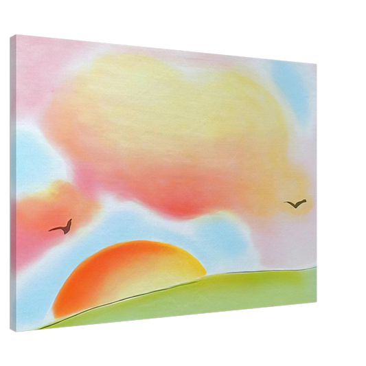 Peter Max - FREEDOM 1980 Canvas - 20x30 cm / 8x12 inches-canvas