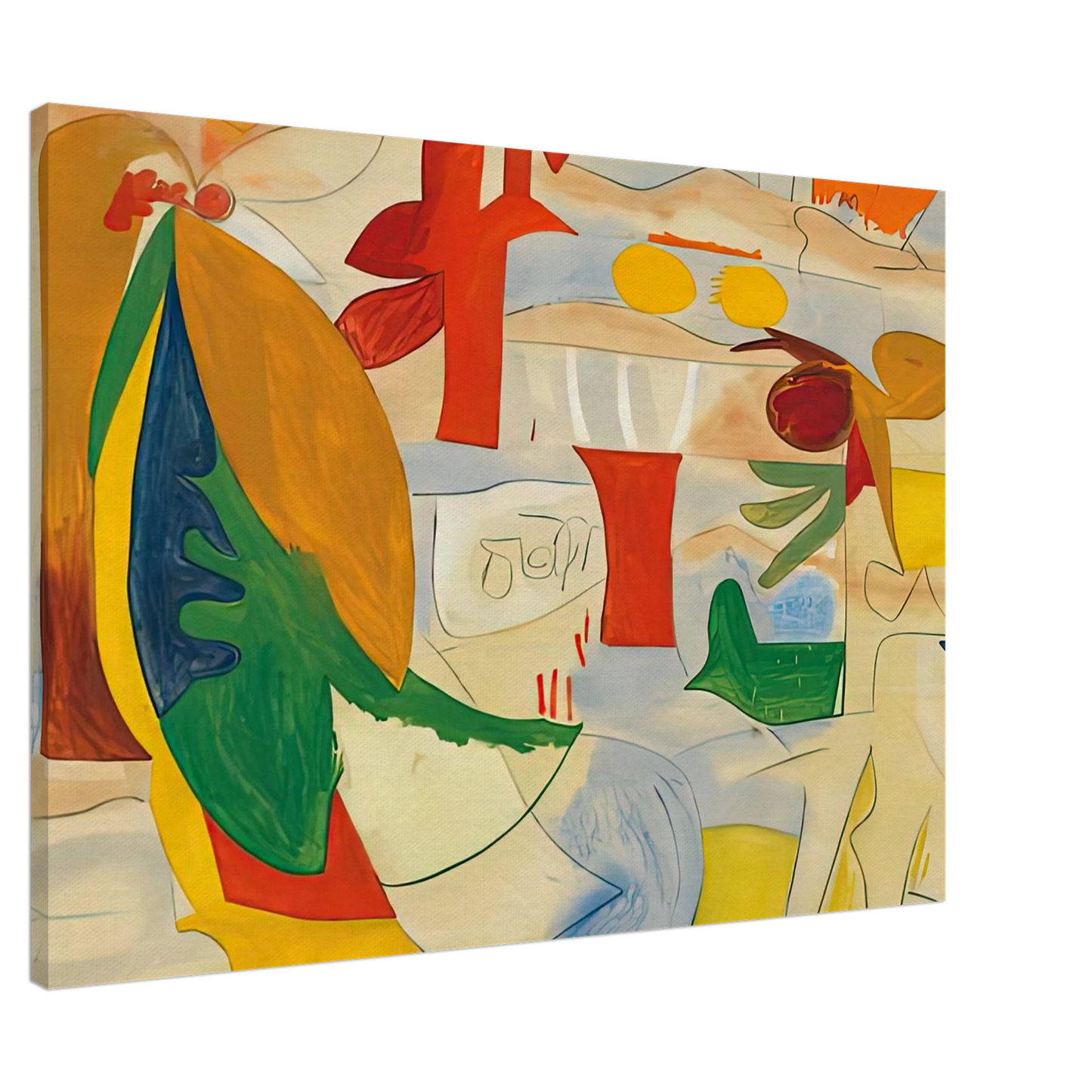 Helen Frankenthaler - Abstract Landscape, 1951- Canvas - 20x30 cm / 8x12 inches-canvas