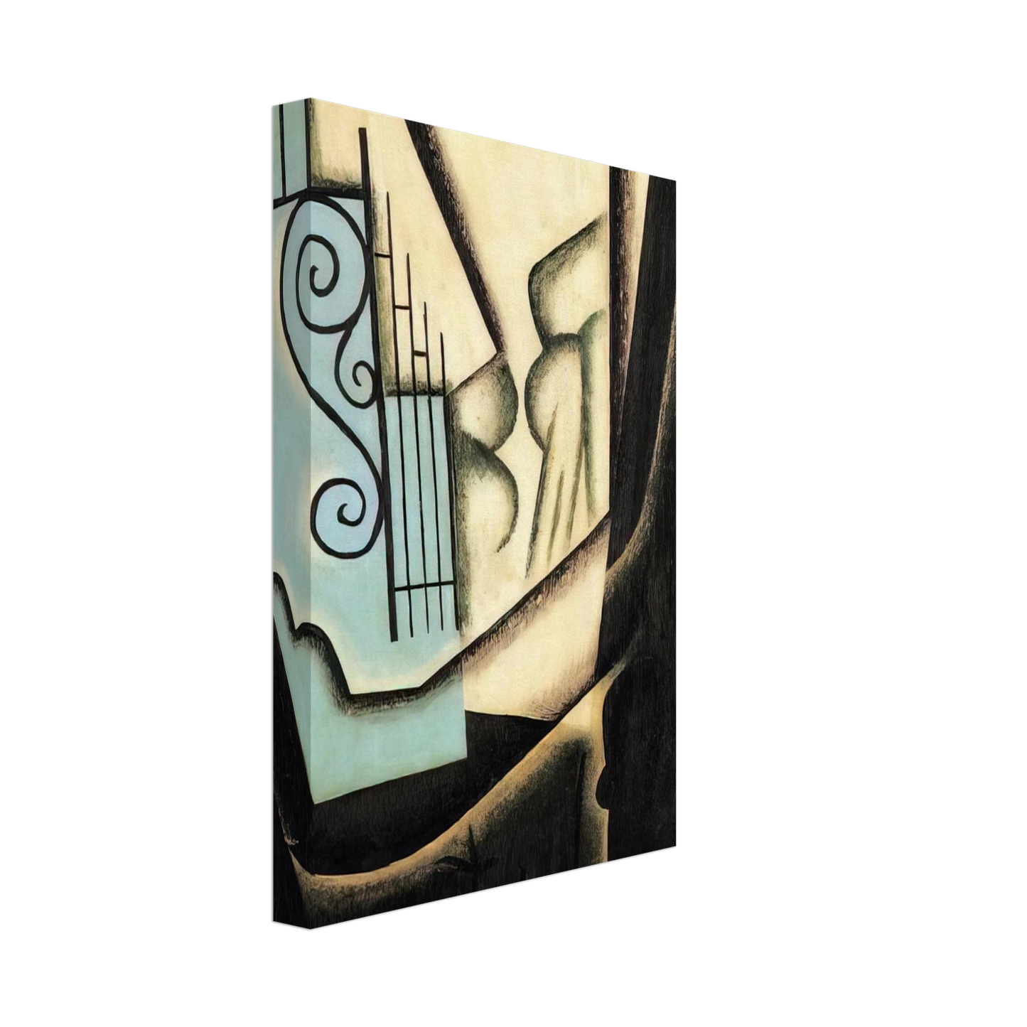 Juan Gris - THE GARDEN 1916 Canvas - 70x100 cm / 28x40 inches-canvas