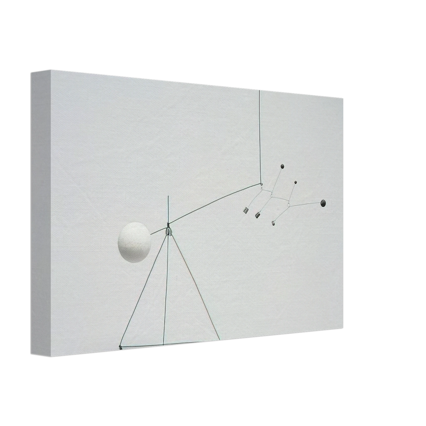 Alexander Calder - SMALL FEATHERS 1931 Canvas - 70x100 cm / 28x40 inches-canvas