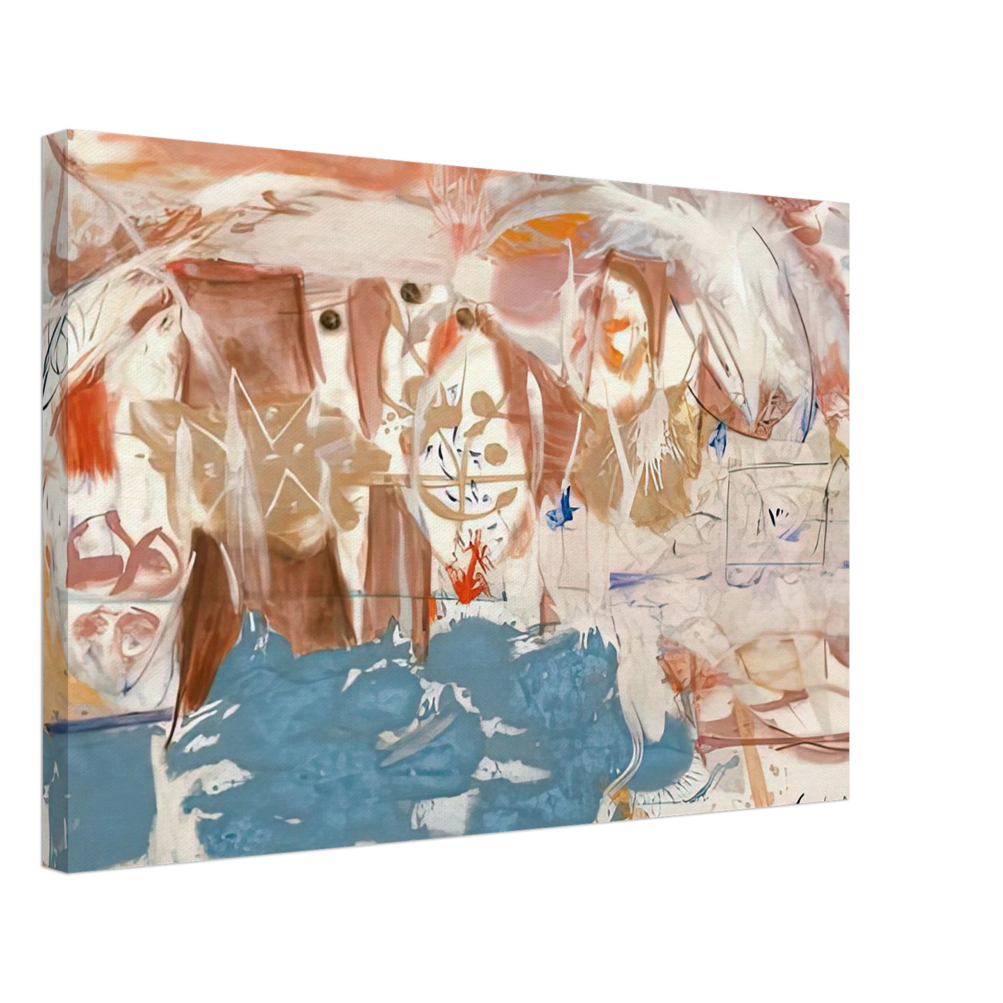 Helen Frankenthaler - Dawn After the Storm, 1957- Canvas - 40x60 cm / 16x24 inches-canvas