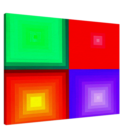 Victor Vasarely - DVA-DVA - 1986 Canvas - 20x30 cm / 8x12 inches-canvas