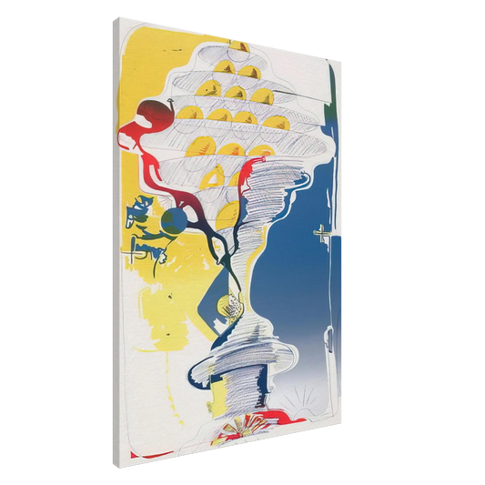 Dieter Roth - By the Sea, from Behind - 1972 Canvas - 20x30 cm / 8x12 inches-canvas