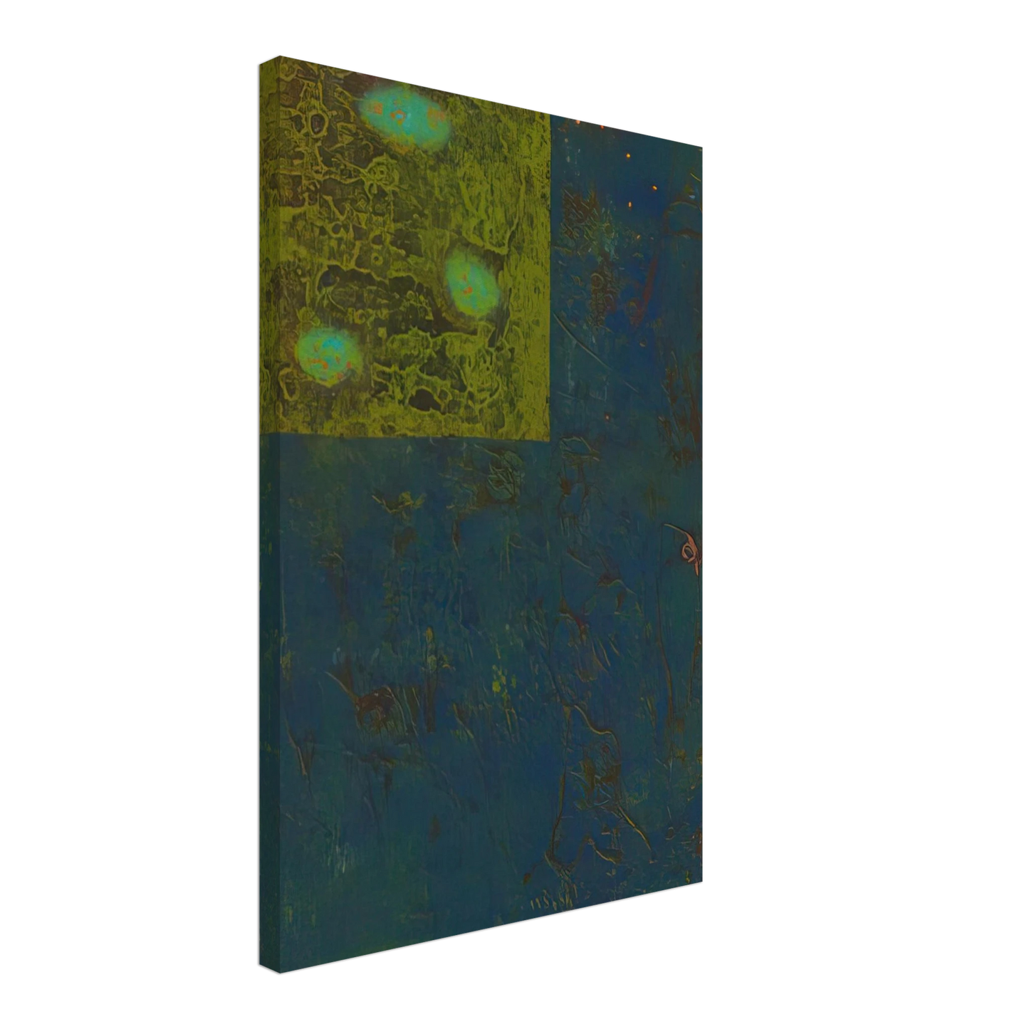 Hiroyuki Tajima - Little Flower - 1965 Canvas - 70x100 cm / 28x40 inches-canvas