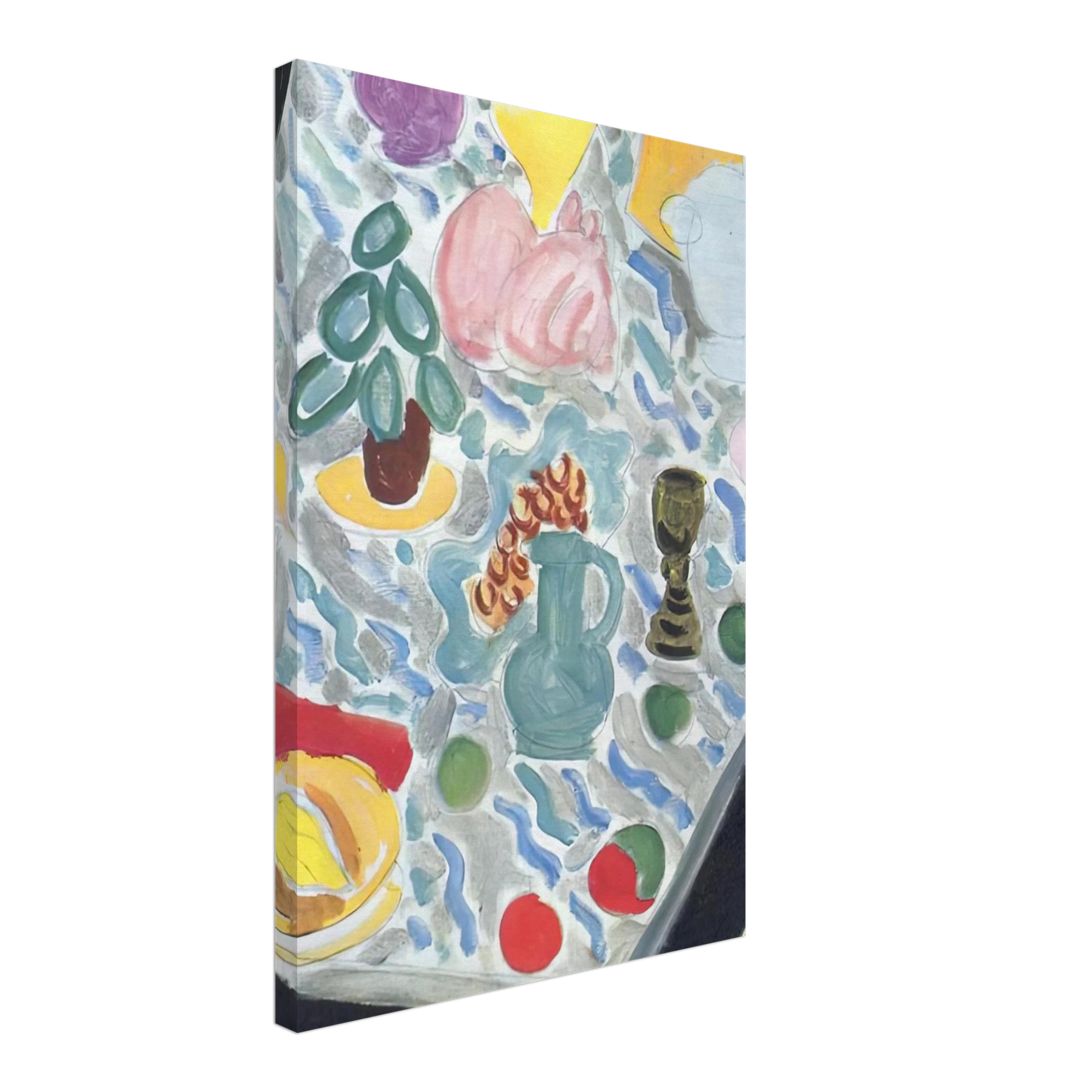 Henri Matisse - STILL LIFE WITH A MARBLE TABLE 1941 Canvas - 70x100 cm / 28x40 inches-canvas