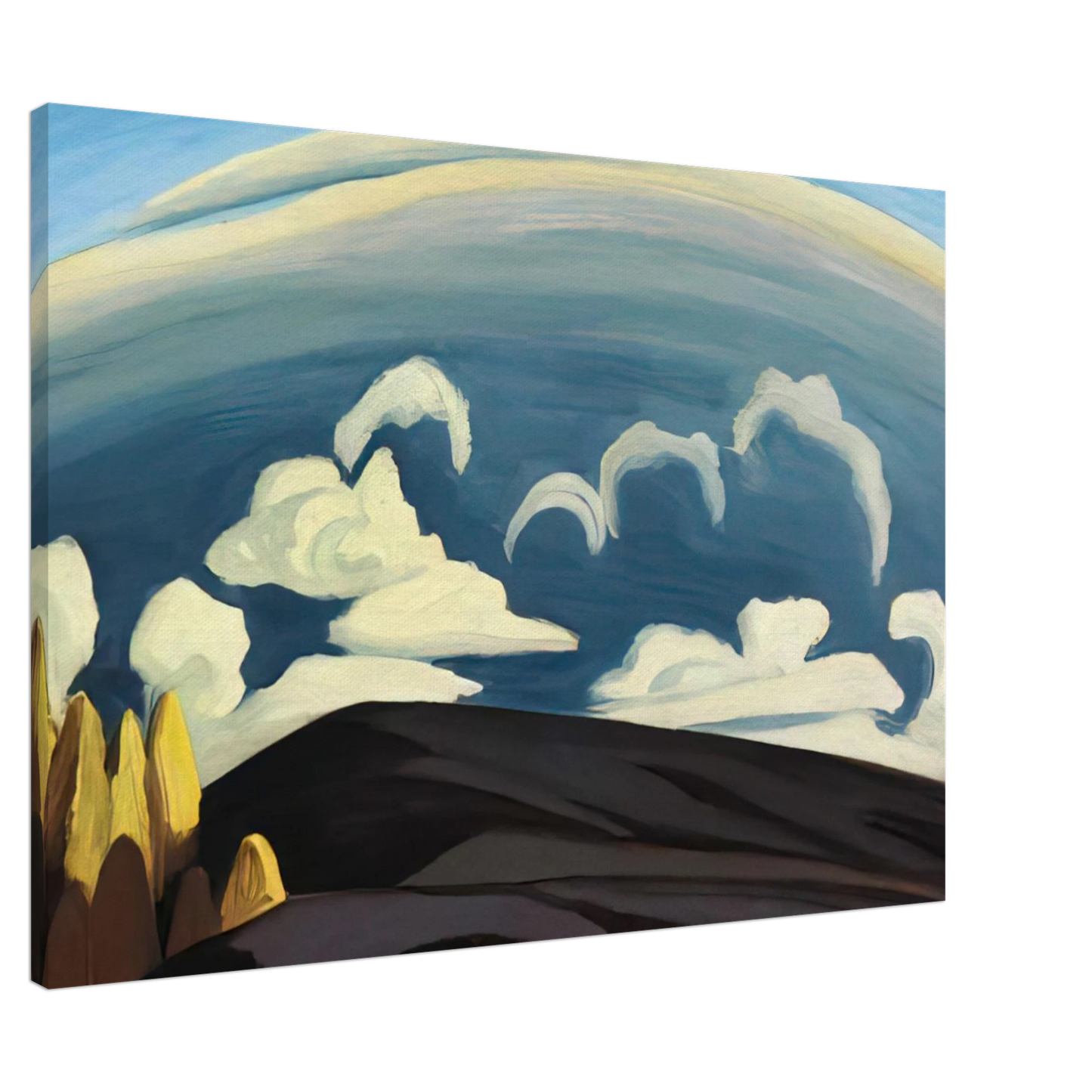 Lawren Harris - Aftermath of Storm - Lake Superior Sketch XXXIV - 1926 Canvas - 20x30 cm / 8x12 inches-canvas