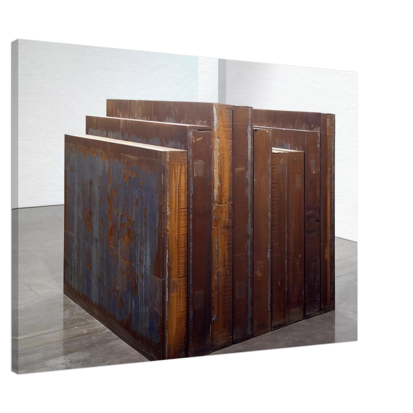 Richard Serra - ELEVATIONAL MASS 2006 Canvas - 20x30 cm / 8x12 inches-canvas