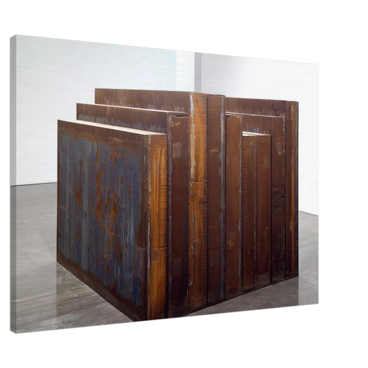 Richard Serra - ELEVATIONAL MASS 2006 Canvas - 20x30 cm / 8x12 inches-canvas