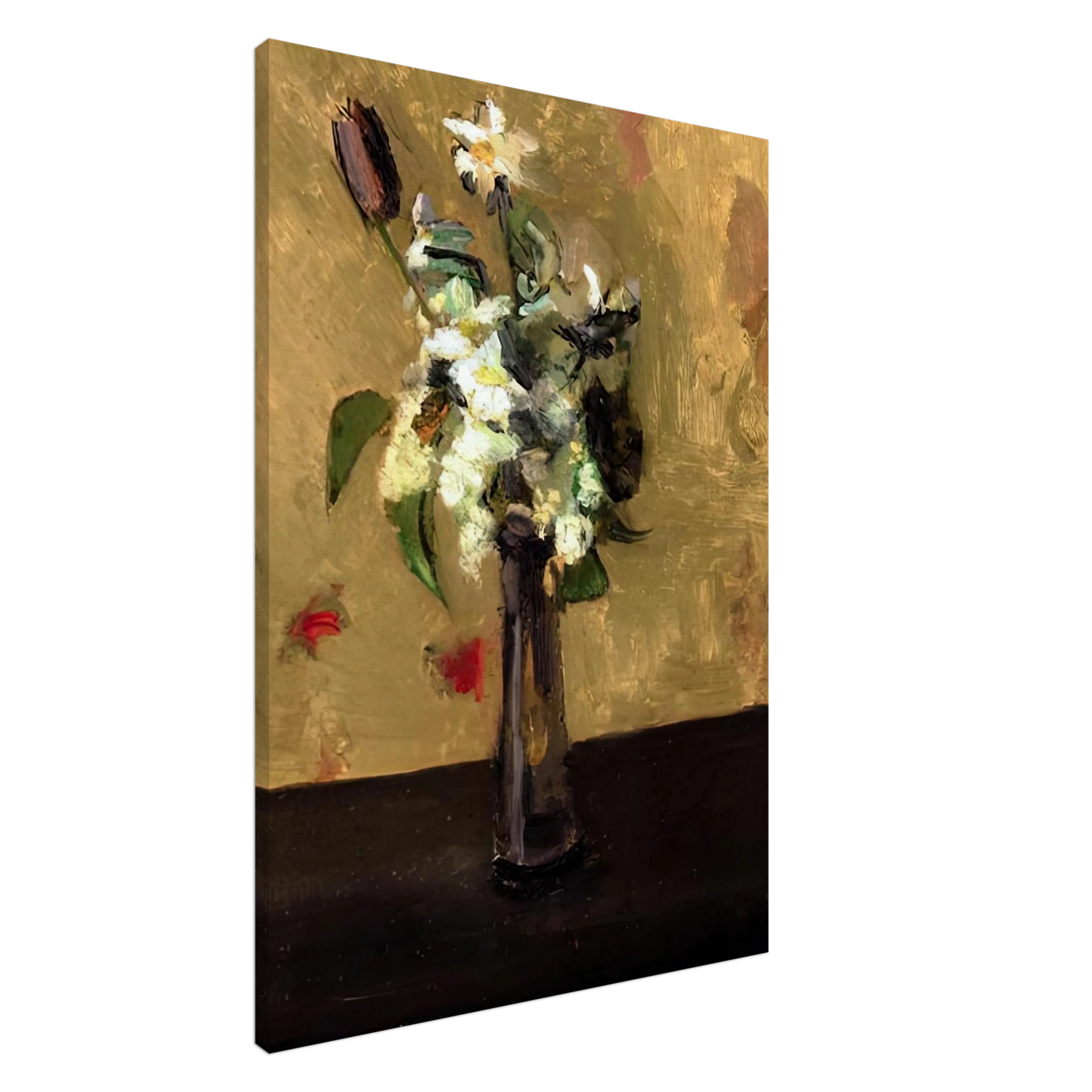 Henri Matisse - BOUQUET OF FLOWERS IN A CRYSTAL VASE 1902 Canvas - 20x30 cm / 8x12 inches-canvas