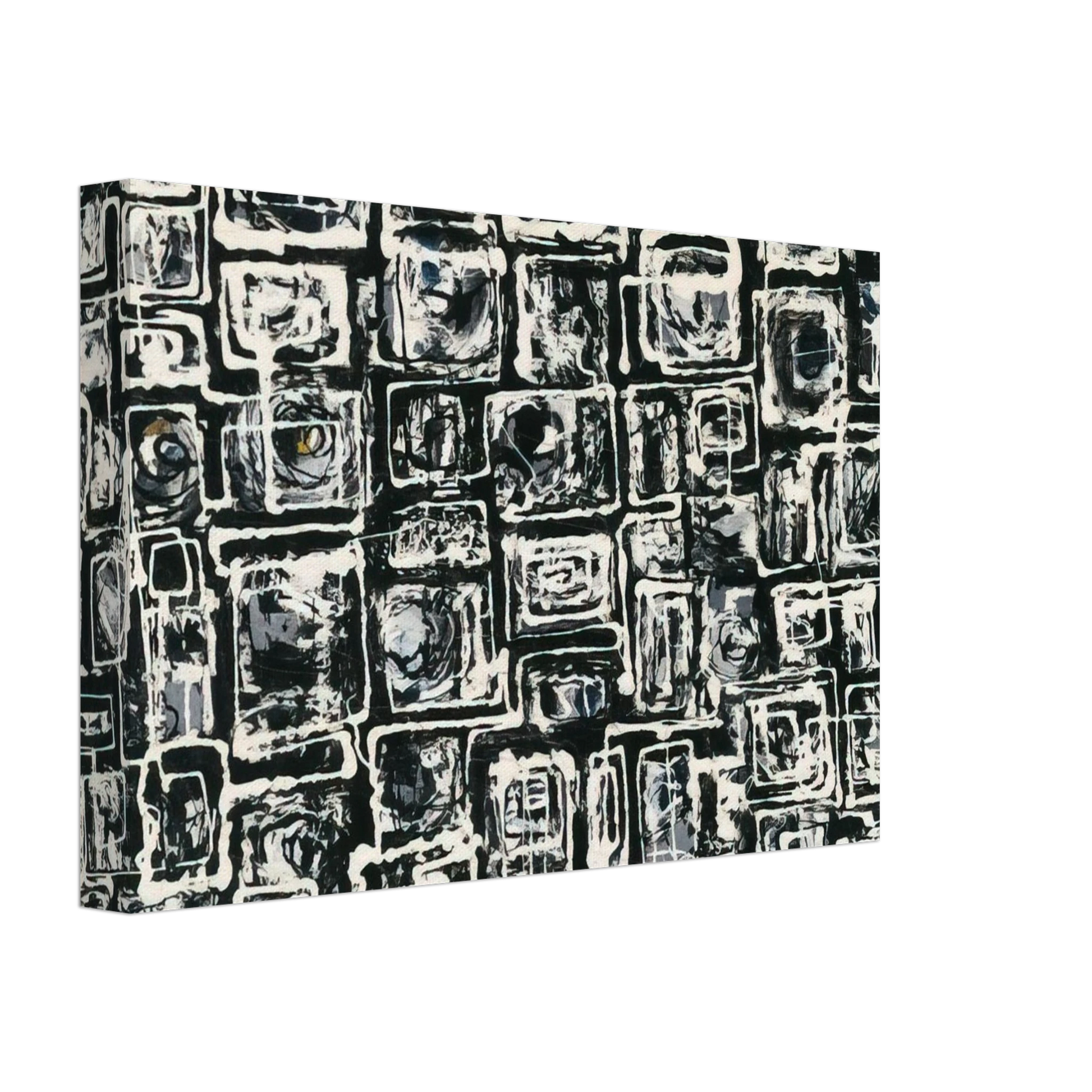 Lee Krasner - White Squares Canvas - 40x60 cm / 16x24 inches-canvas