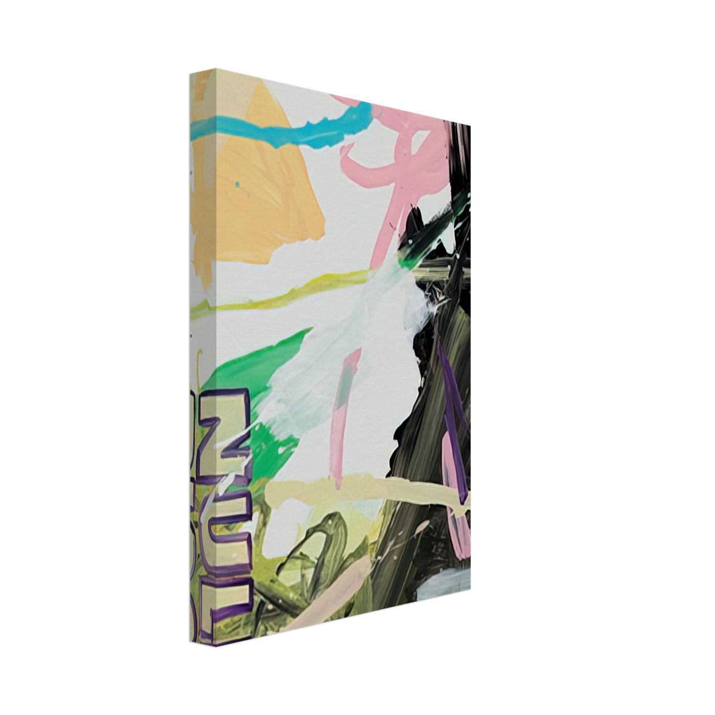 Michel Majerus - MoM Block Nr. 86 - 1999 Canvas - 40x60 cm / 16x24 inches-canvas