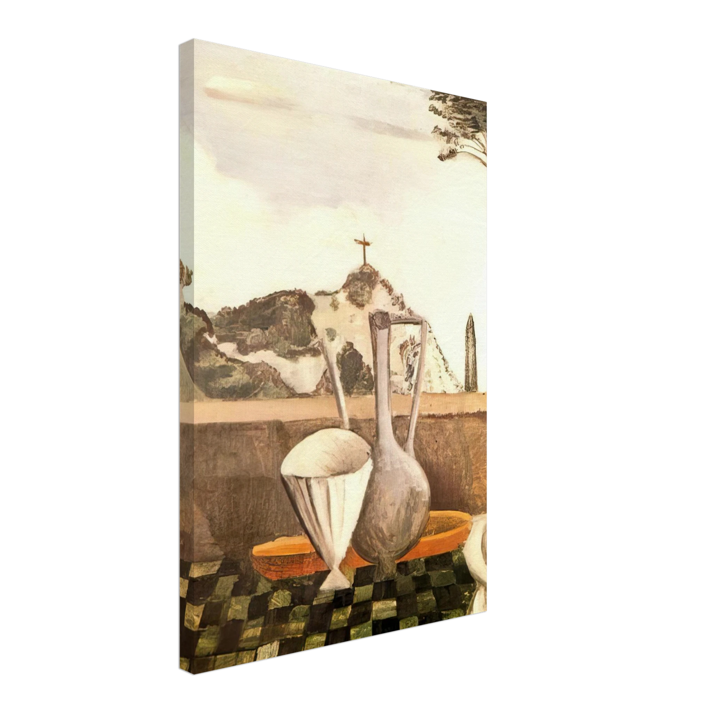 Andre Derain - THE STILL LIFE IN FRONT OF CROSS ON TOP OF THE MOUNTAIN 1912 Canvas - 40x60 cm / 16x24 inches-canvas