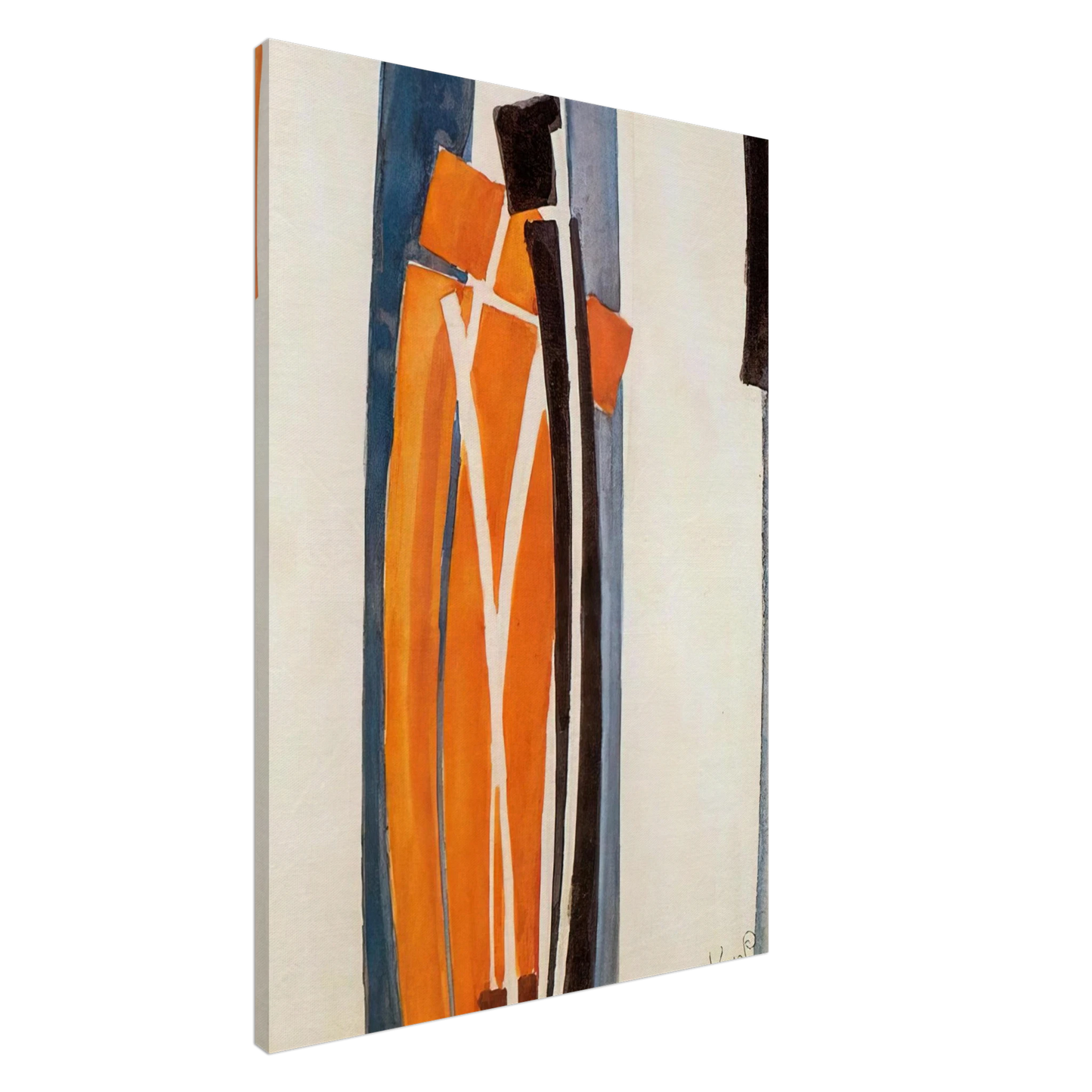 Frantisek Kupka - Drawings of curves Canvas - 20x30 cm / 8x12 inches-canvas