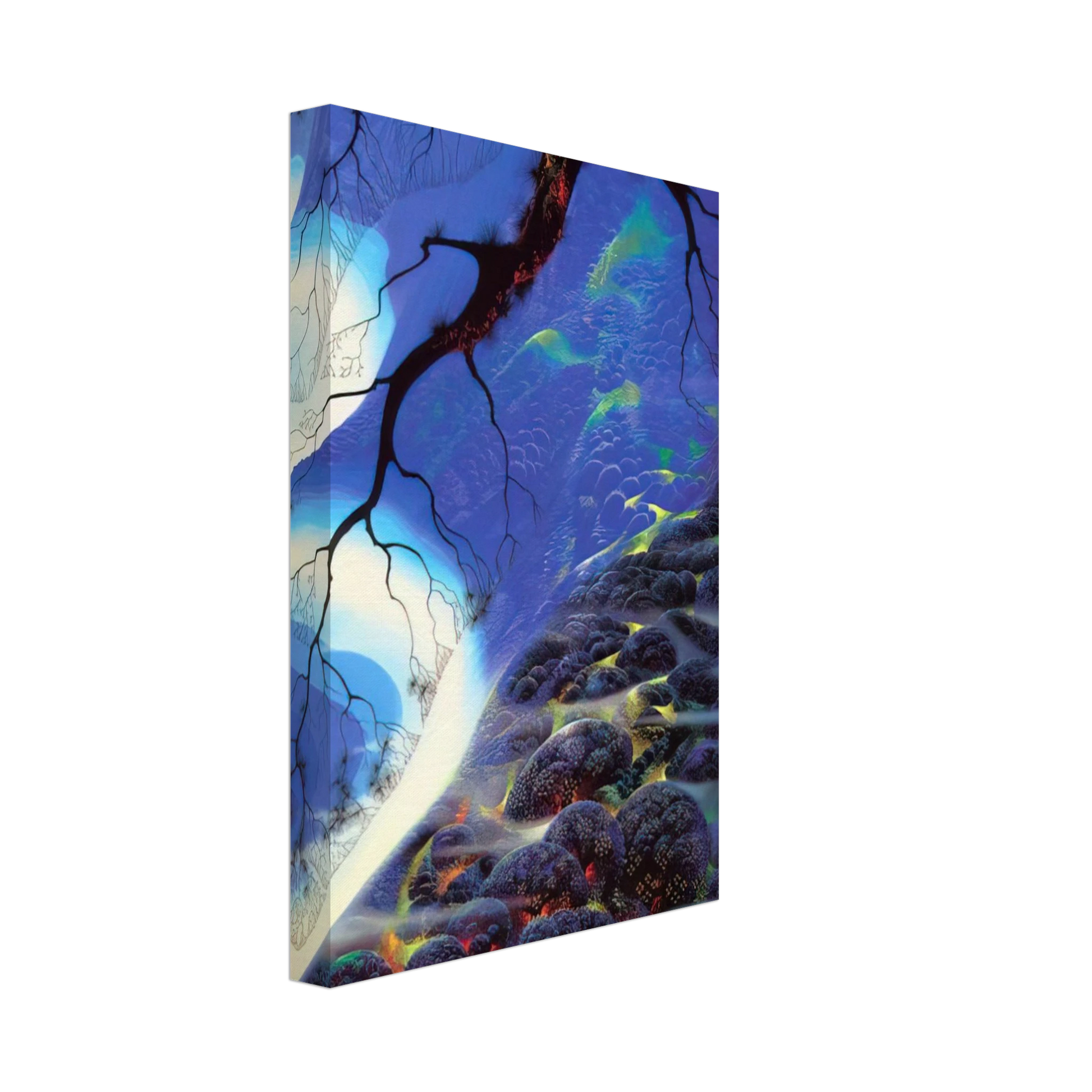 Eyvind Earle - Mystical Big Sur Canvas - 40x60 cm / 16x24 inches-canvas