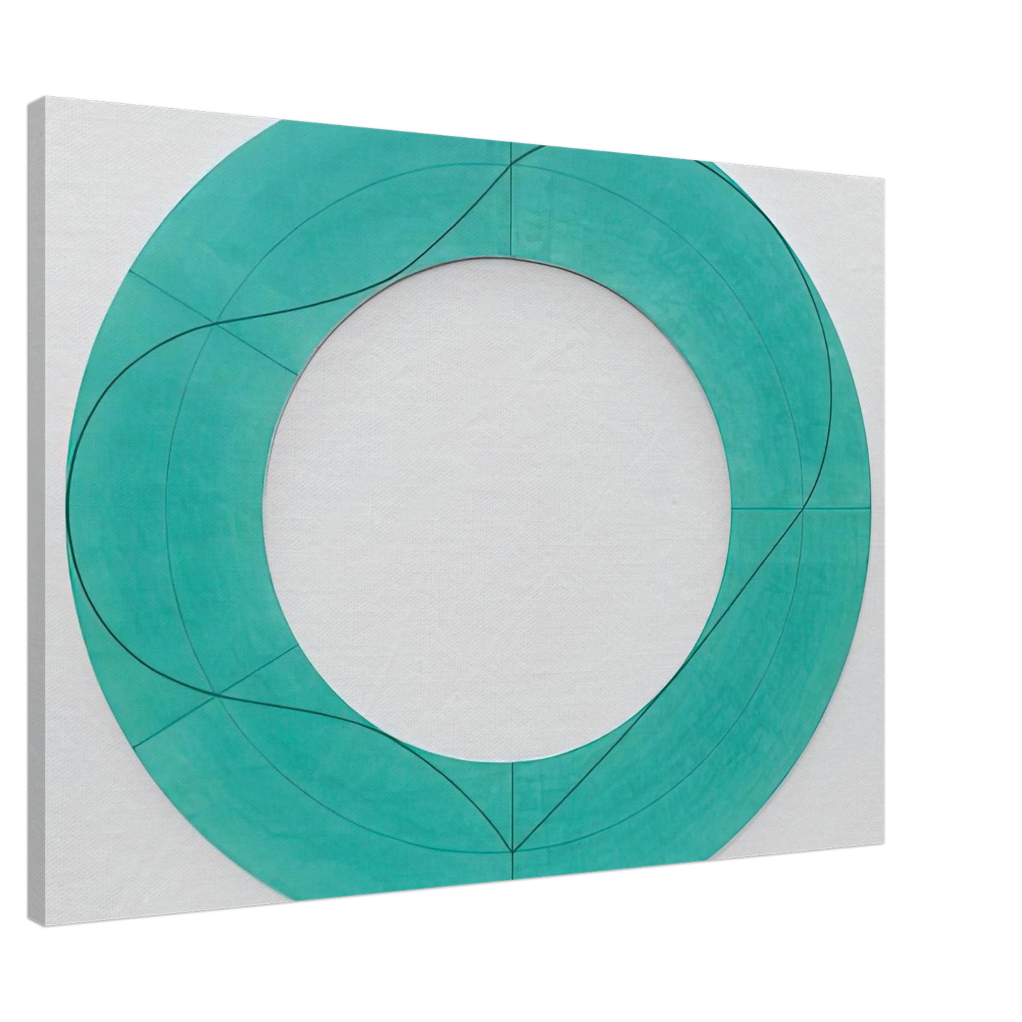 Robert Mangold - RING IMAGE C 2008 Canvas - 20x30 cm / 8x12 inches-canvas