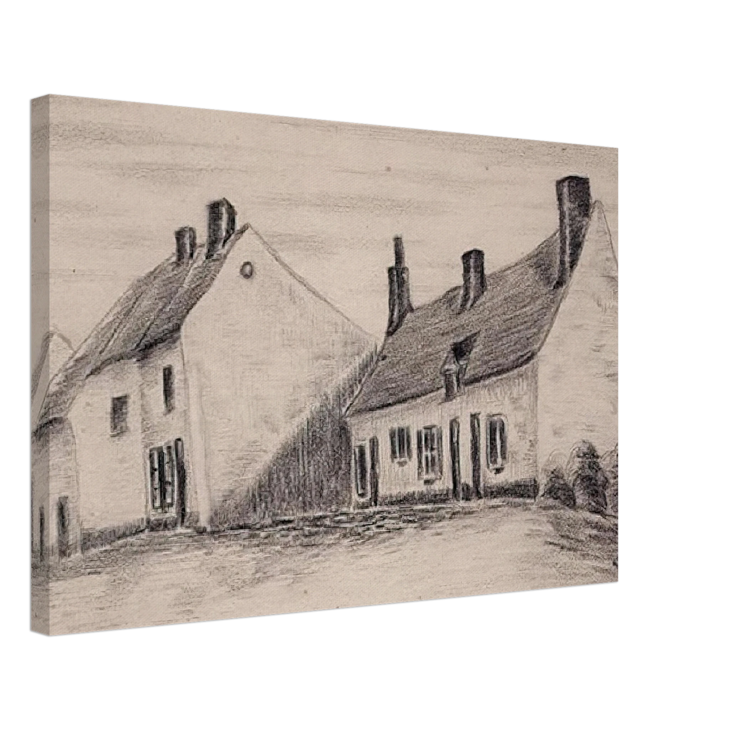 Vincent van Gogh - A Zandmennik house Canvas - 70x100 cm / 28x40 inches-canvas