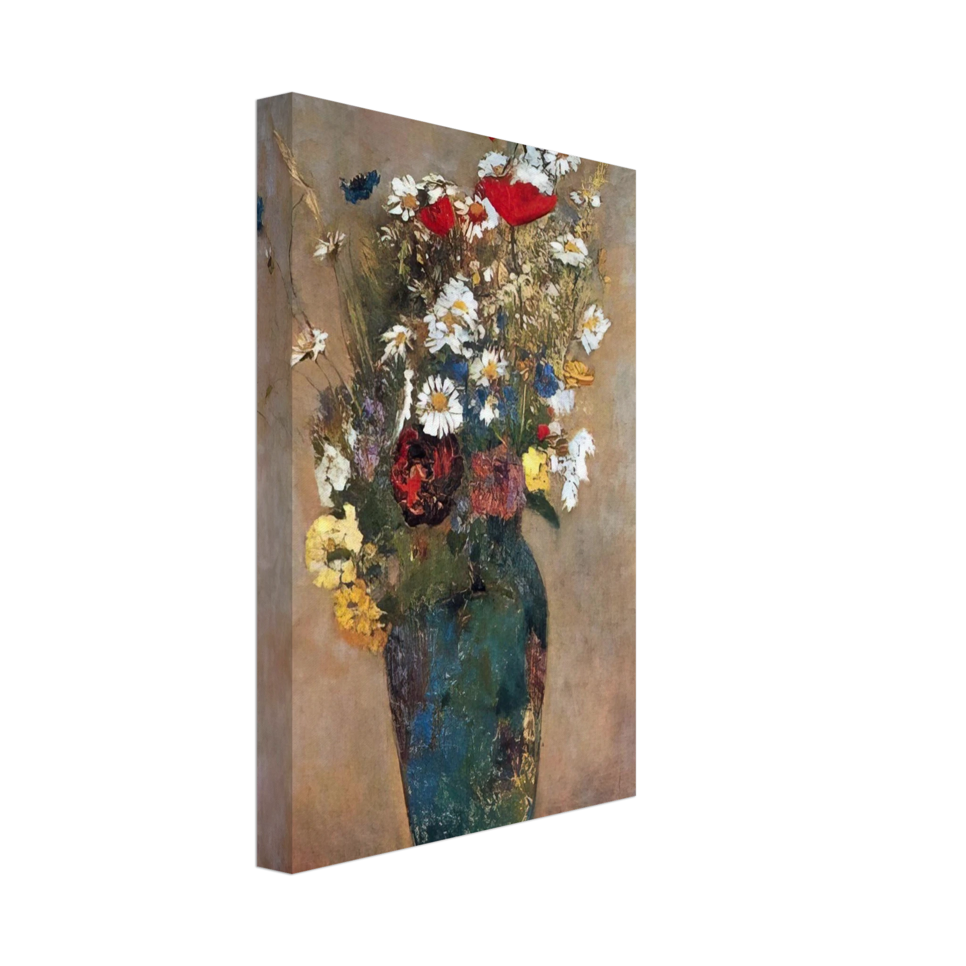 Odilon Redon - VASE WITH FLOWERS Canvas - 70x100 cm / 28x40 inches-canvas