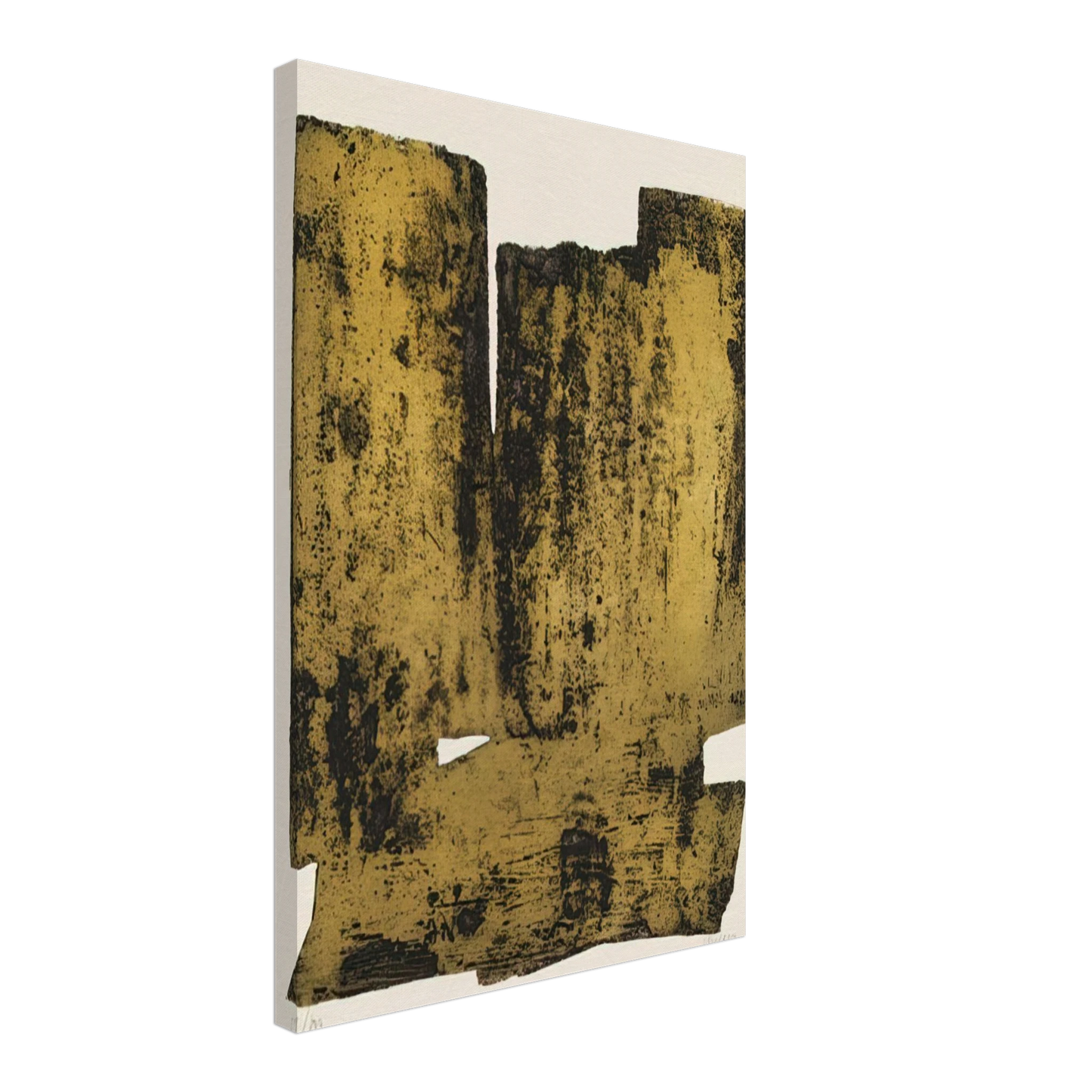 Pierre Soulages - Eau forte XII - 1957 Canvas - 70x100 cm / 28x40 inches-canvas