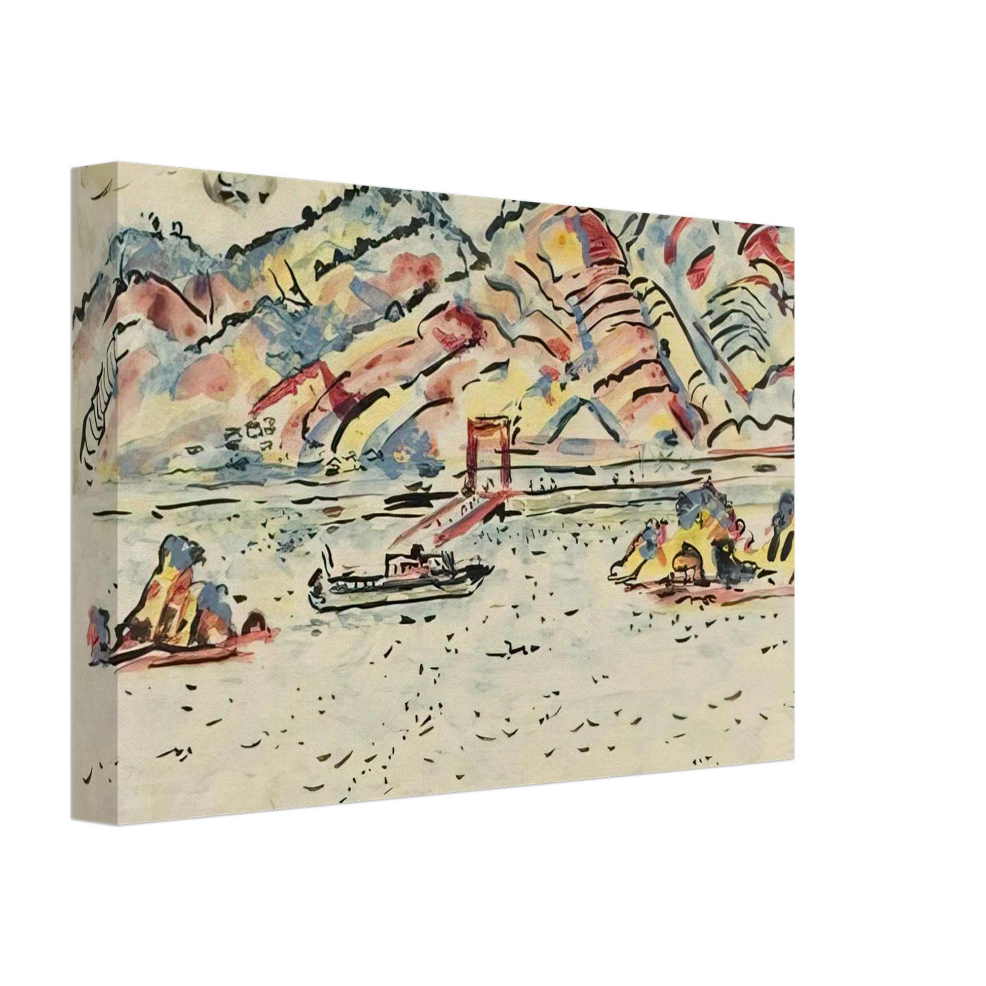 Ivan Albright - INLAND SEA JAPAN 1967 Canvas - 70x100 cm / 28x40 inches-canvas