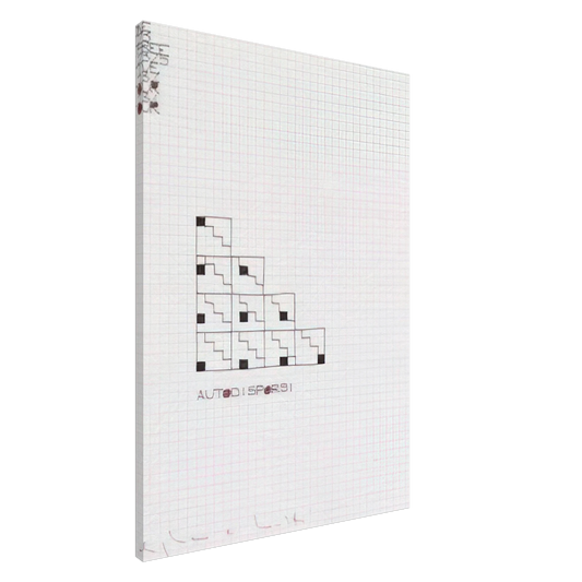 Alighiero Boetti - AUTODISPORSI 1975 Canvas - 20x30 cm / 8x12 inches-canvas