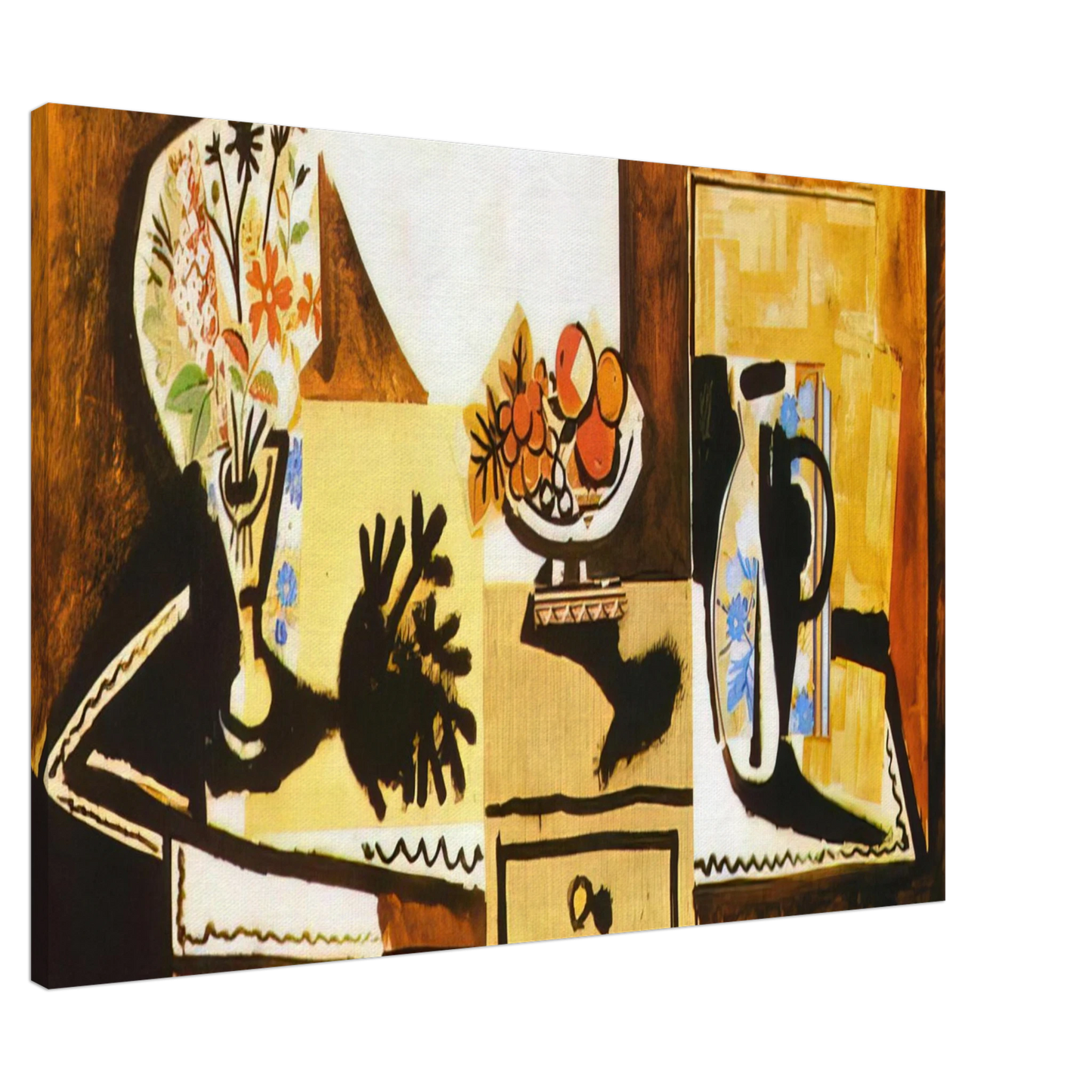 Pablo Picasso - Still life on the dresser Canvas - 20x30 cm / 8x12 inches-canvas
