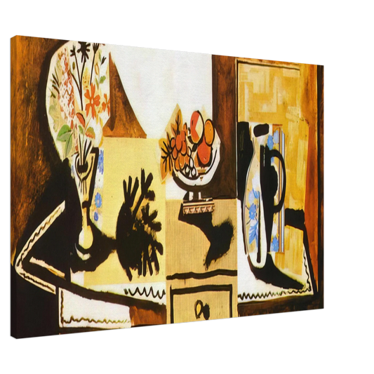 Pablo Picasso - Still life on the dresser Canvas - 20x30 cm / 8x12 inches-canvas