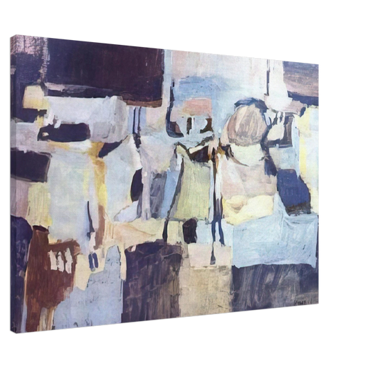 Menez - Pintura - 1958 Canvas - 20x30 cm / 8x12 inches-canvas