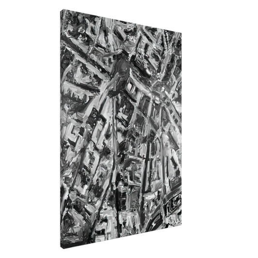 Gerhard Richter - TOWNSCAPE PL 1970 Canvas - 20x30 cm / 8x12 inches-canvas