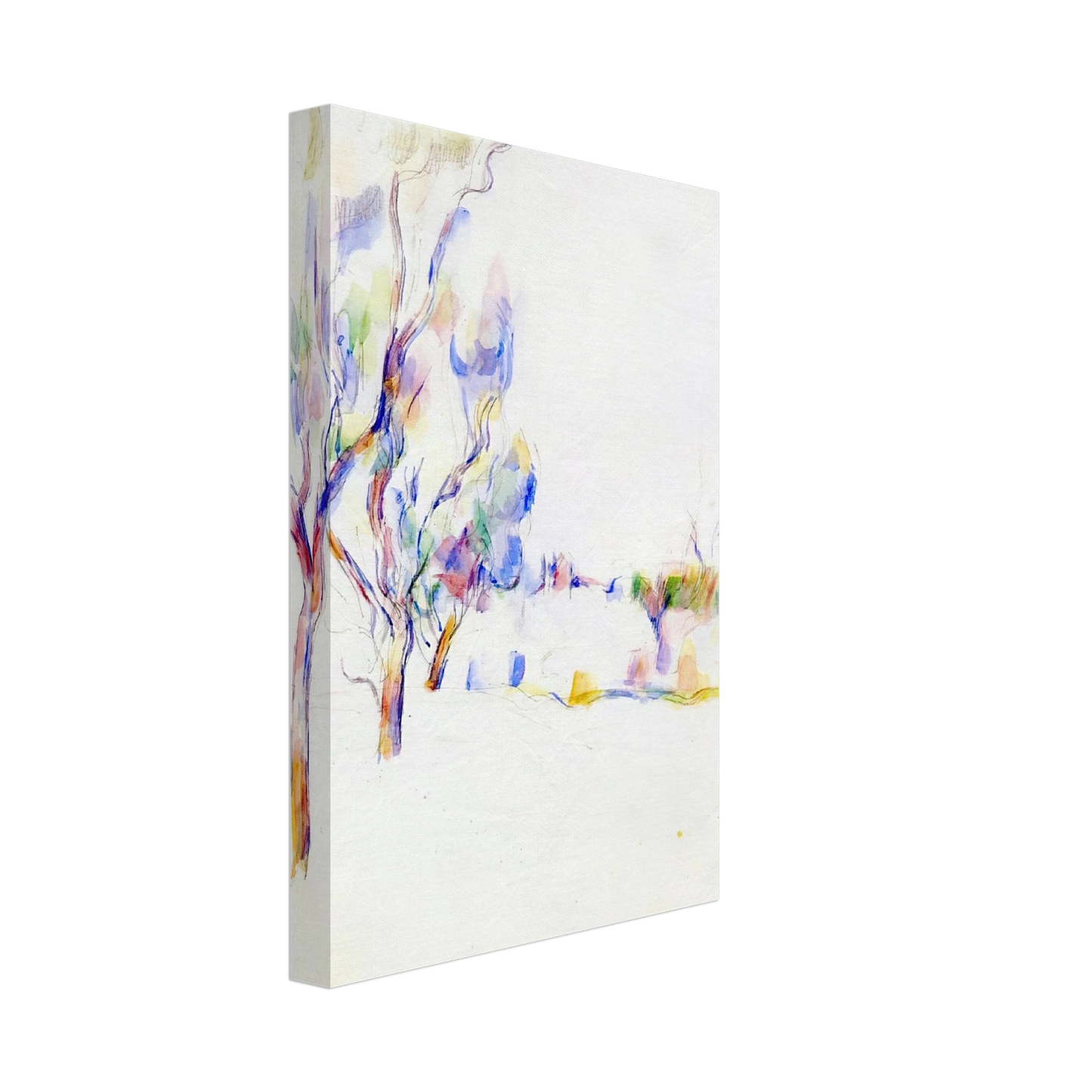 Paul Cezanne - Almond Trees in Provence Canvas - 40x60 cm / 16x24 inches-canvas