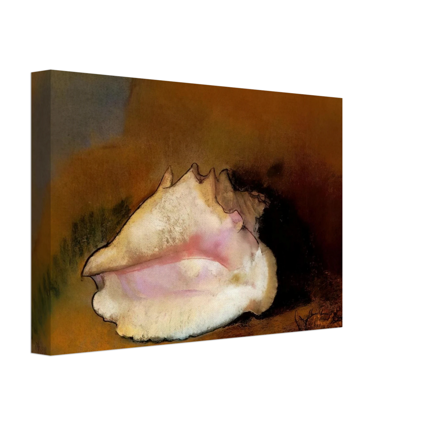 Odilon Redon - THE SEASHELL 1912 1 Canvas - 70x100 cm / 28x40 inches-canvas