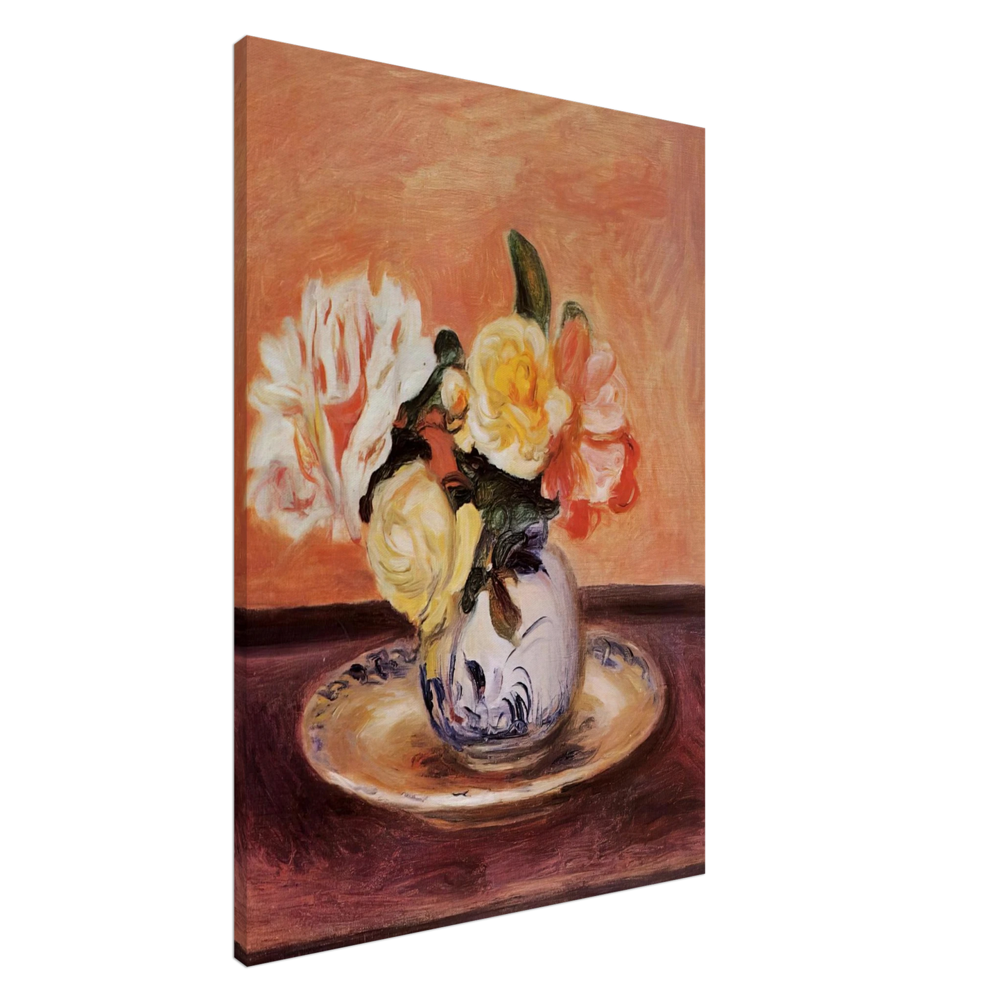 Pierre-Auguste Renoir - Vase of Flowers Canvas - 20x30 cm / 8x12 inches-canvas